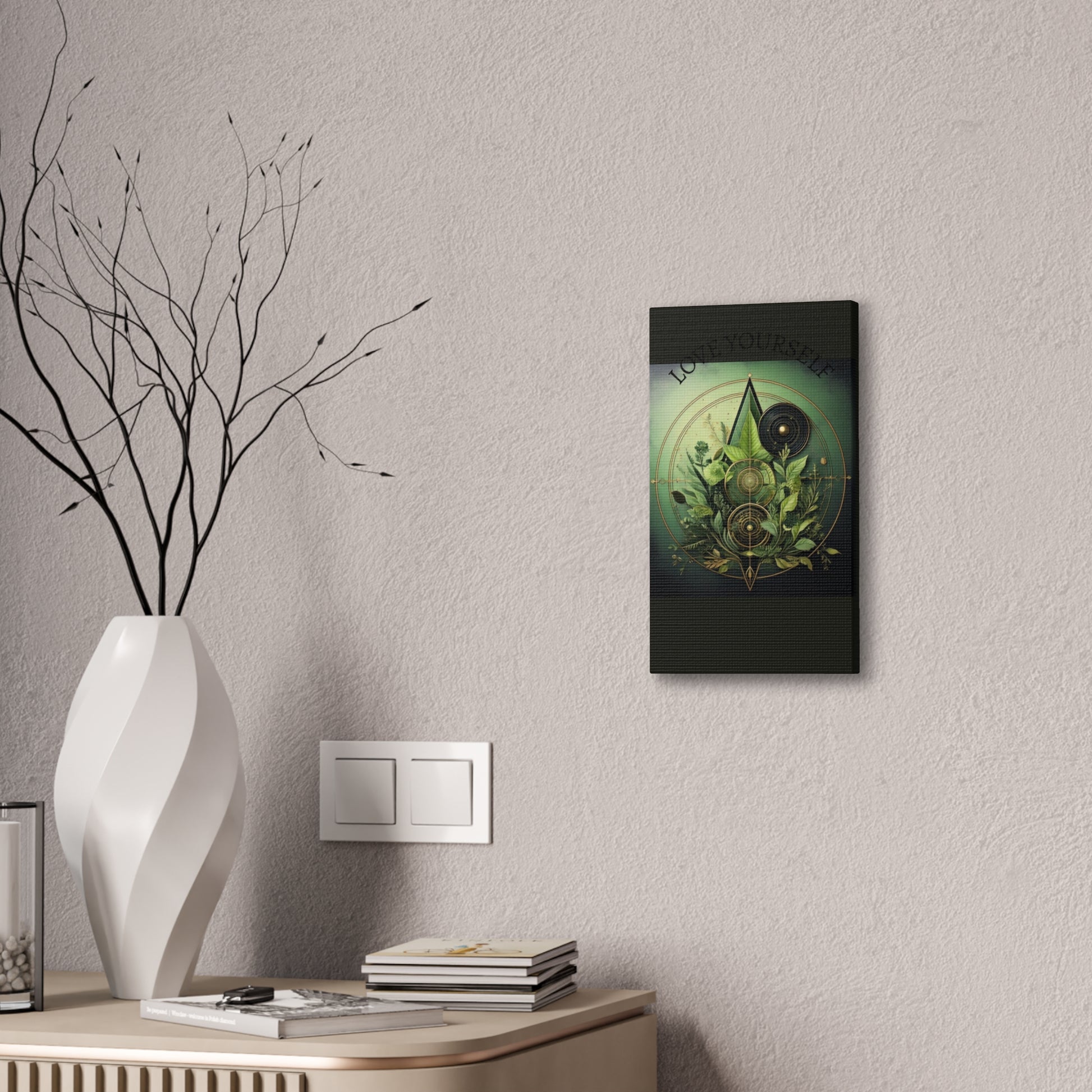Canvas Art Print, Boho Wall Decor, Greenery Artwork, Nature Inspired Decor, Gift for Plant Lovers
