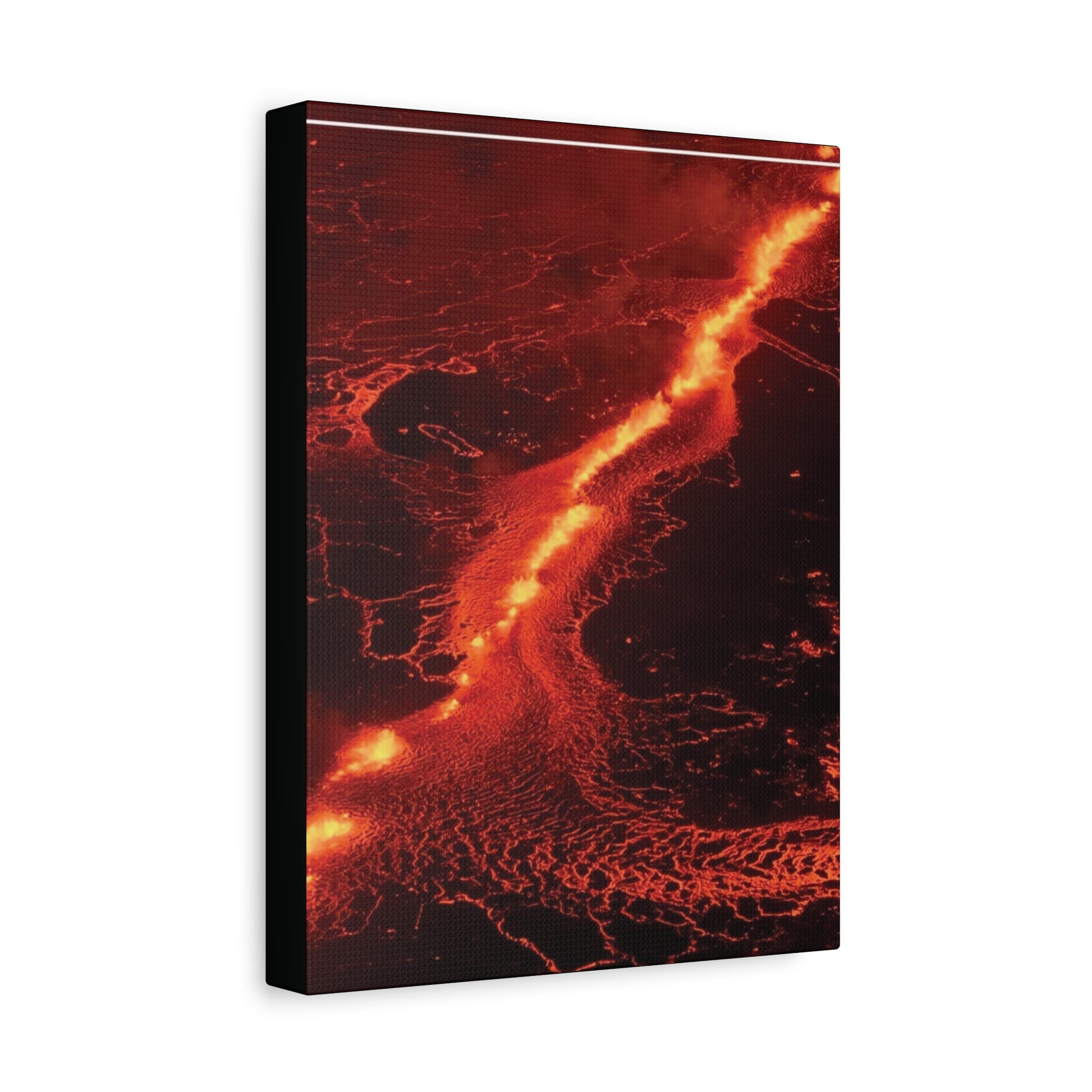 Lava Flow Canvas Wall Art, Modern Home Decor, Unique Gift for Art Lovers, Living Room Decoration
