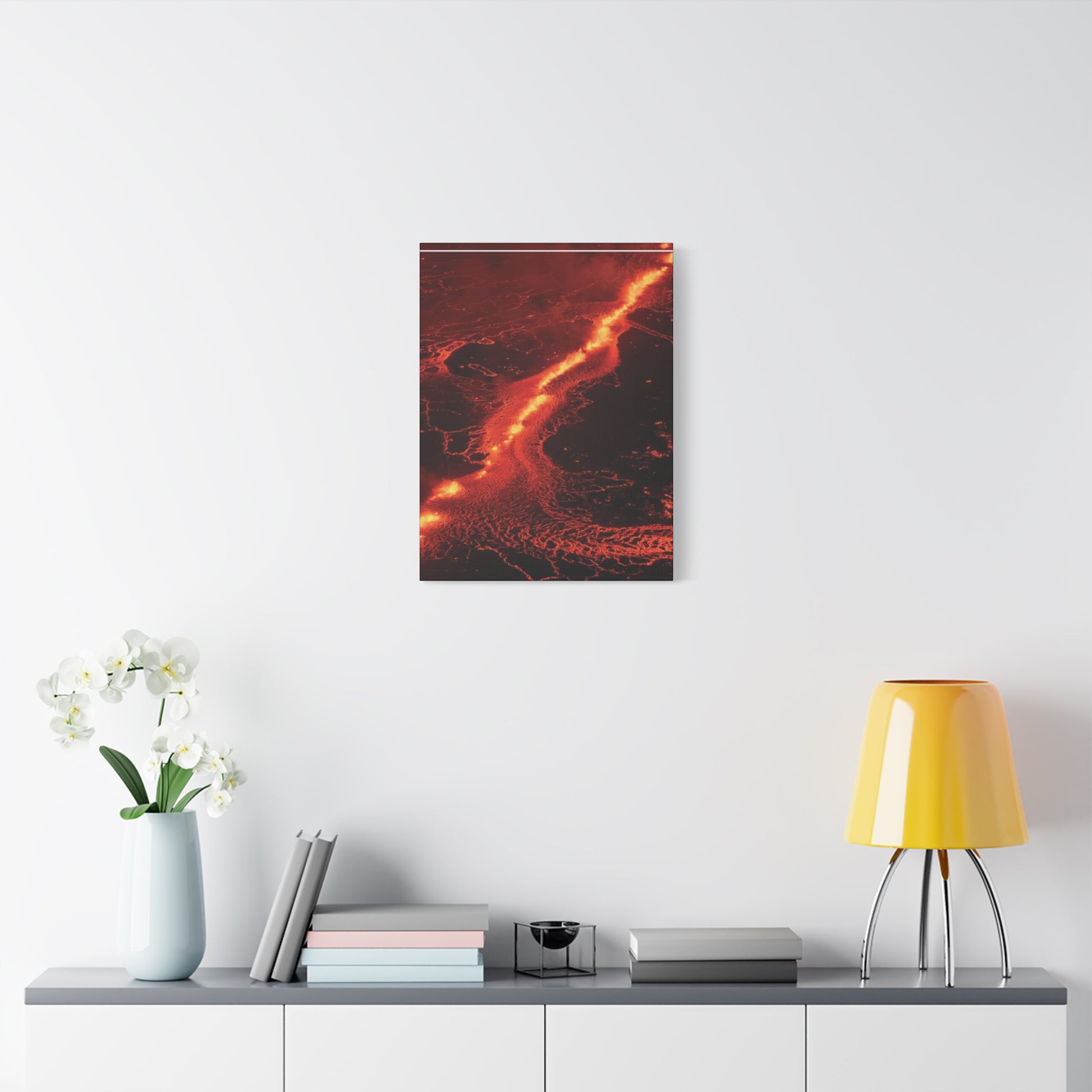 Lava Flow Canvas Wall Art, Modern Home Decor, Unique Gift for Art Lovers, Living Room Decoration