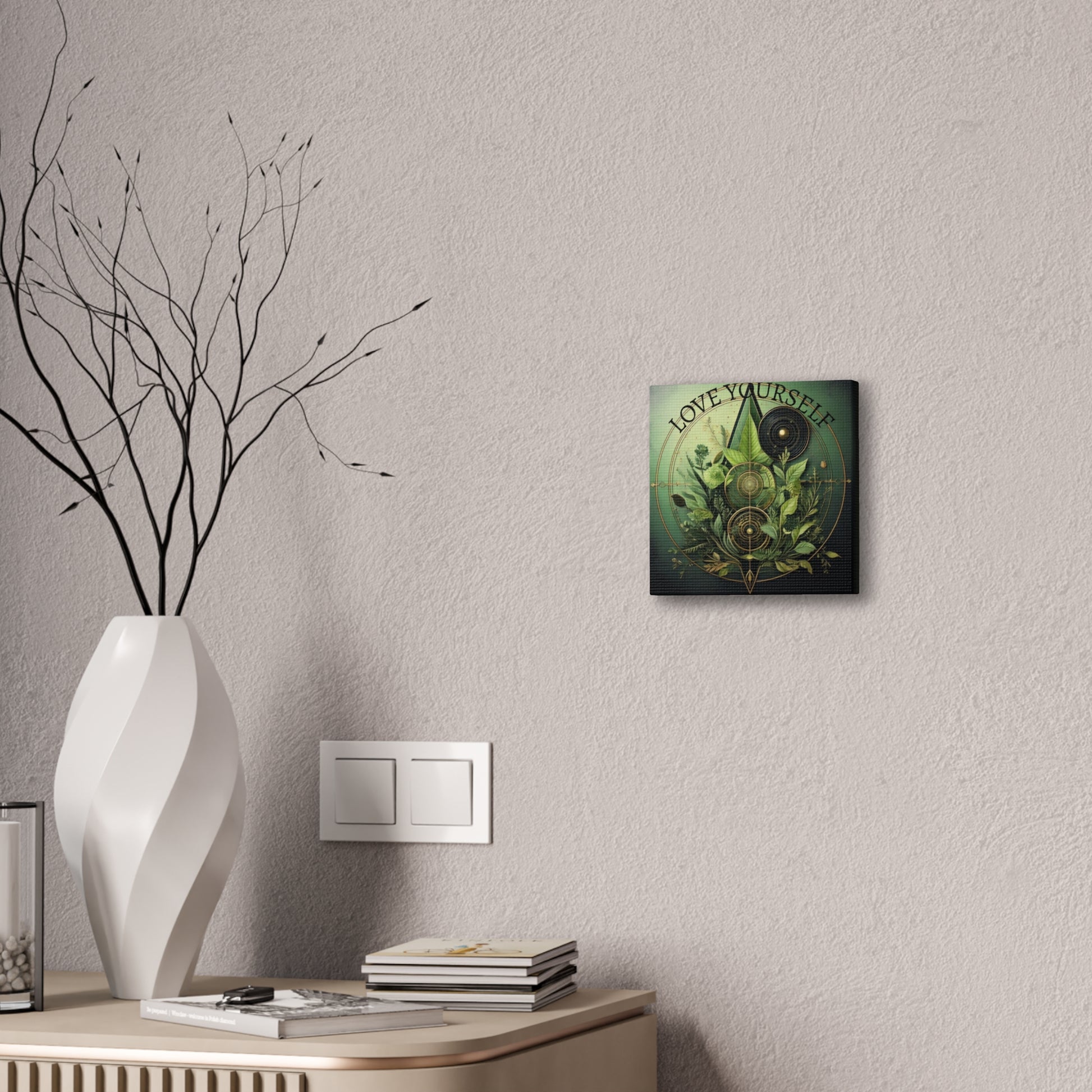 Canvas Art Print, Boho Wall Decor, Greenery Artwork, Nature Inspired Decor, Gift for Plant Lovers