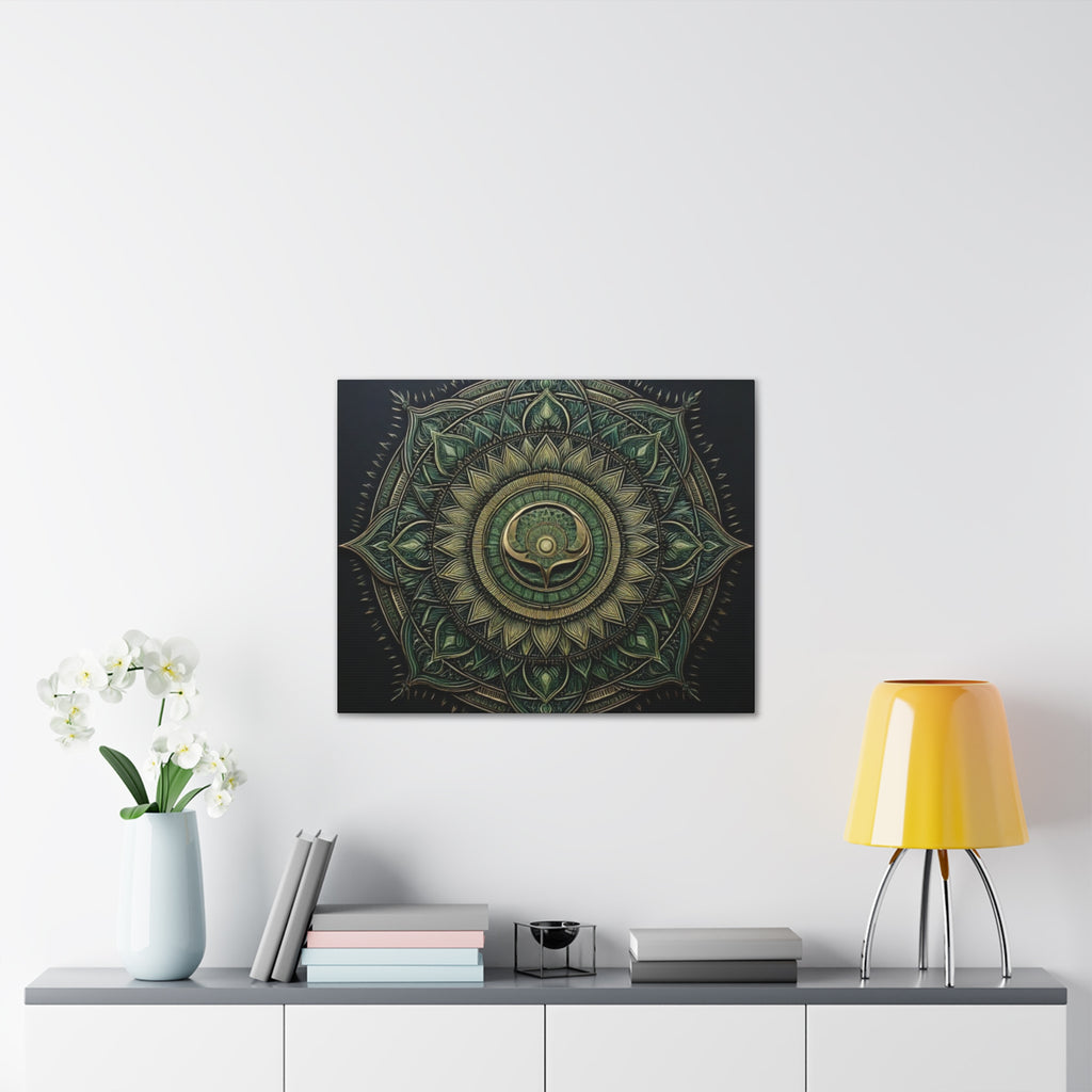 Bohemian Decor Wall Art Canvas, Mandala Artwork, Home Decor Gift, Meditation Room Decoration, Unique Gift for Yoga Lovers