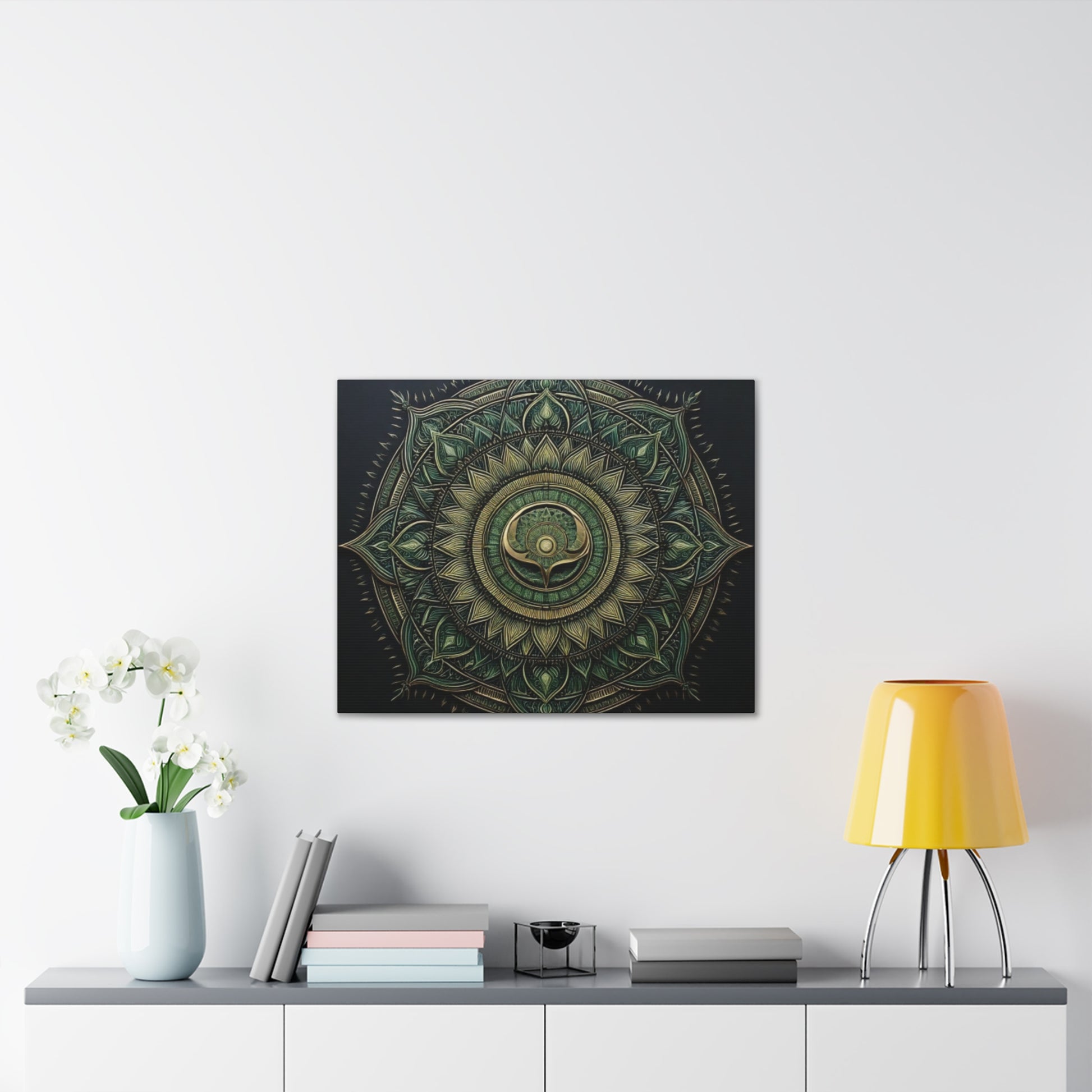 Bohemian Decor Wall Art Canvas, Mandala Artwork, Home Decor Gift, Meditation Room Decoration, Unique Gift for Yoga Lovers