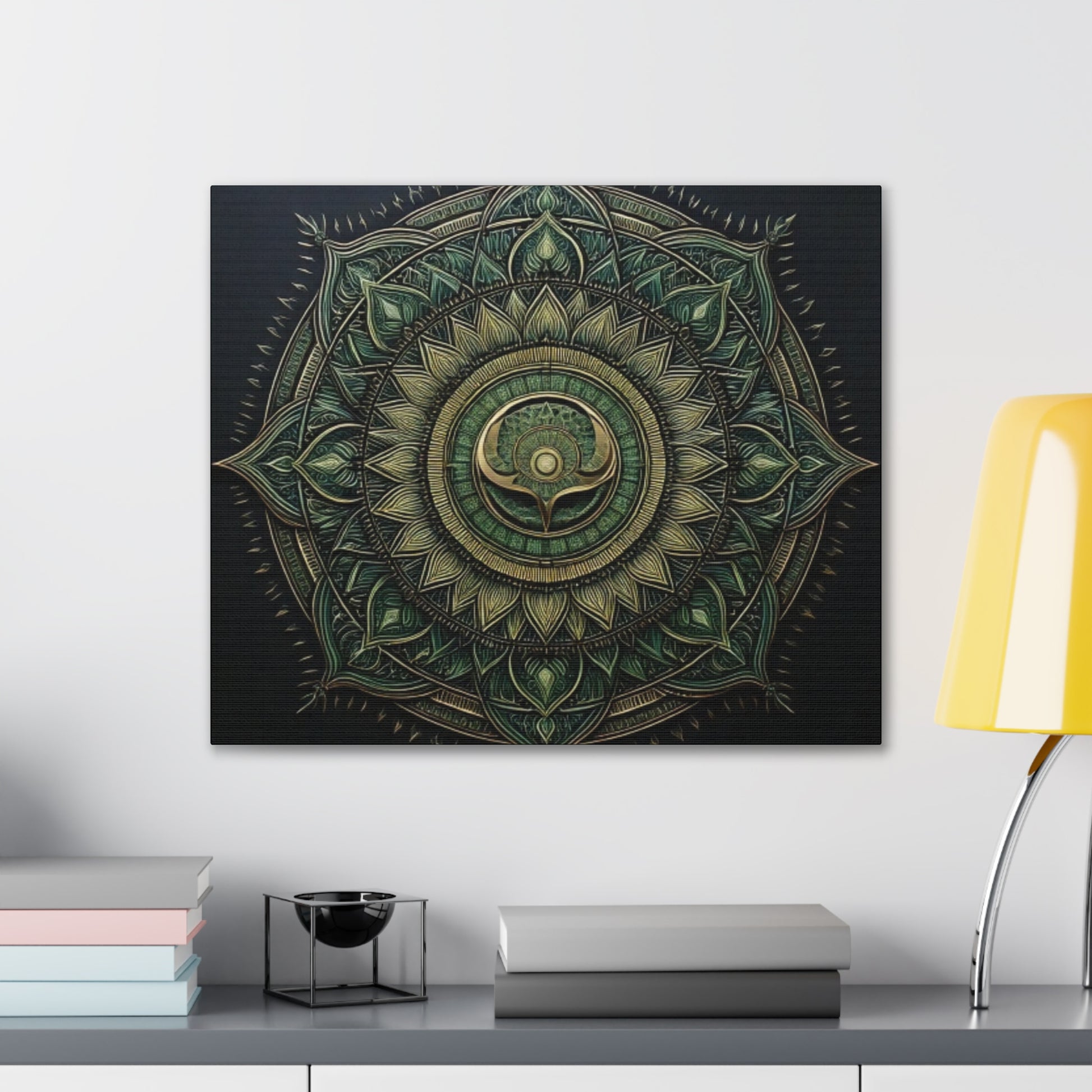 Bohemian Decor Wall Art Canvas, Mandala Artwork, Home Decor Gift, Meditation Room Decoration, Unique Gift for Yoga Lovers