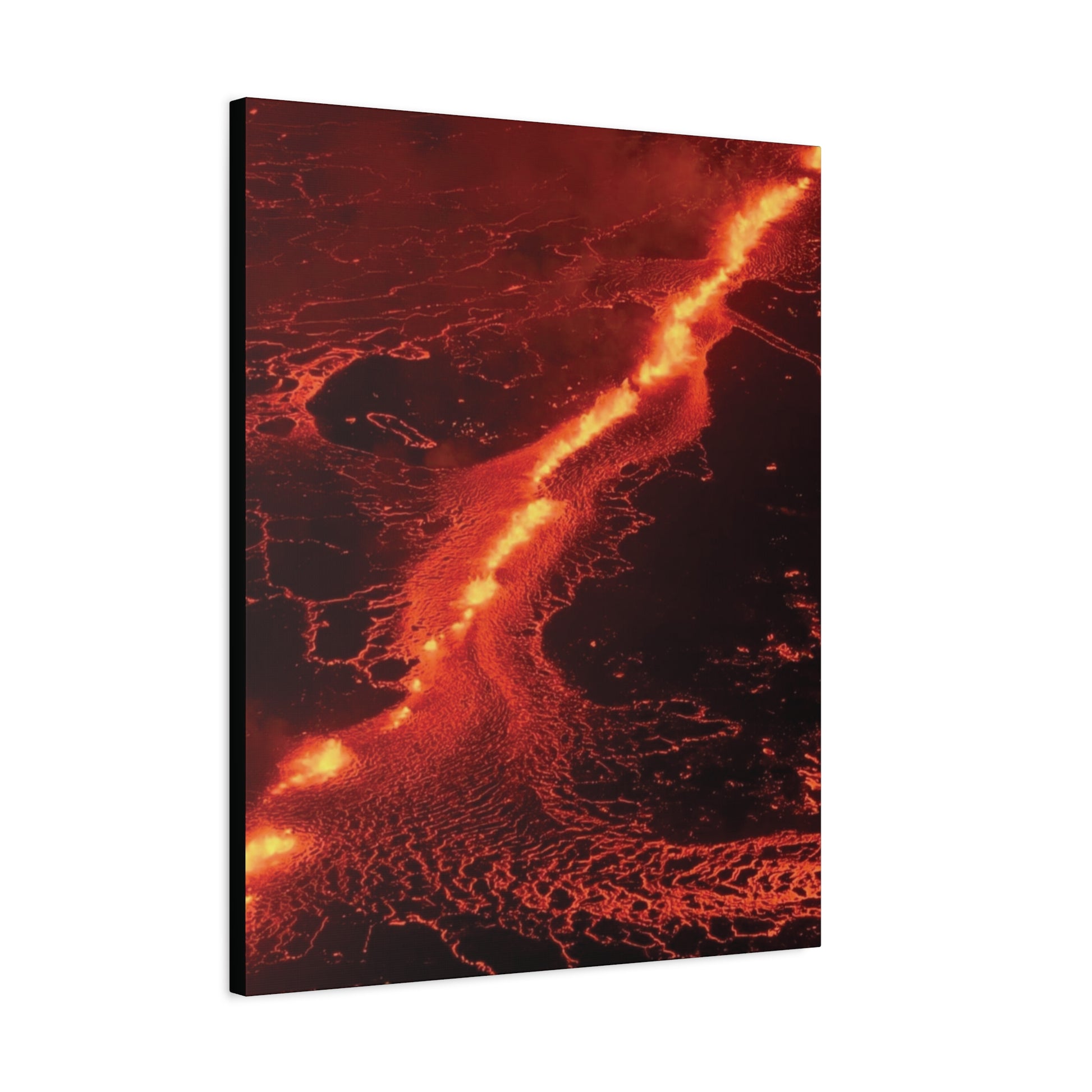 Lava Flow Canvas Wall Art, Modern Home Decor, Unique Gift for Art Lovers, Living Room Decoration