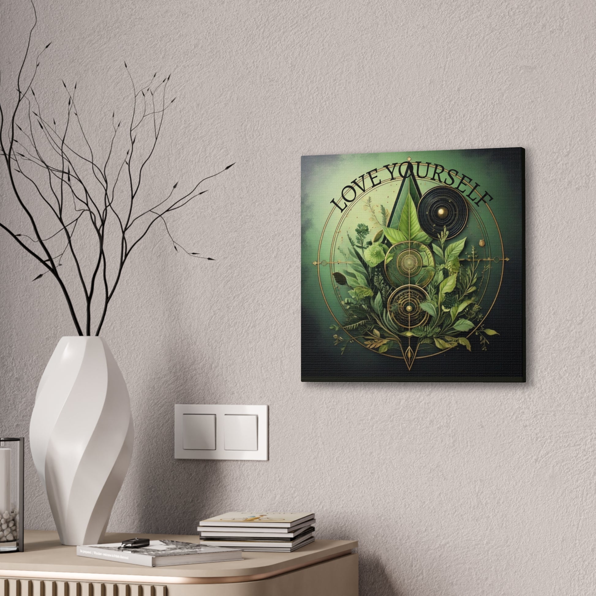 Canvas Art Print, Boho Wall Decor, Greenery Artwork, Nature Inspired Decor, Gift for Plant Lovers