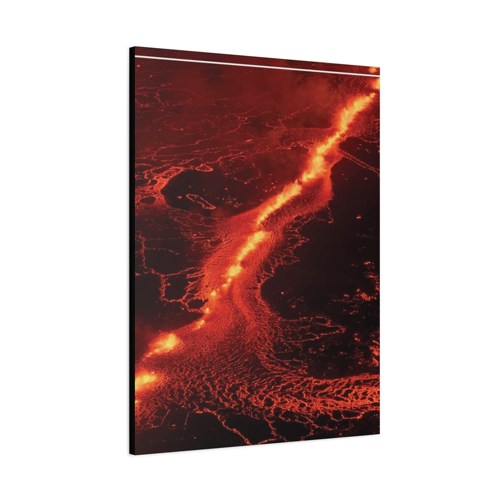 Lava Flow Canvas Wall Art, Modern Home Decor, Unique Gift for Art Lovers, Living Room Decoration