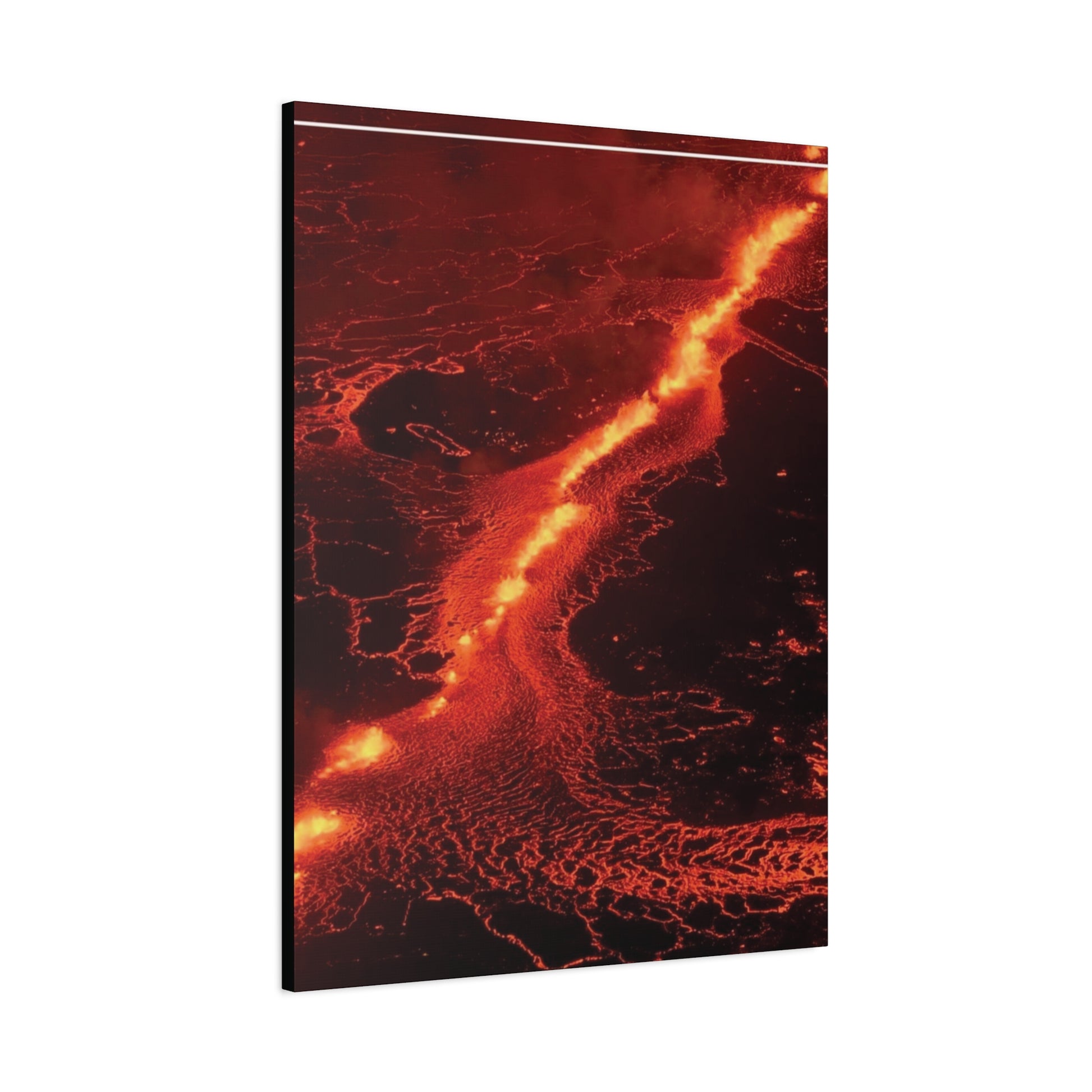 Lava Flow Canvas Wall Art, Modern Home Decor, Unique Gift for Art Lovers, Living Room Decoration
