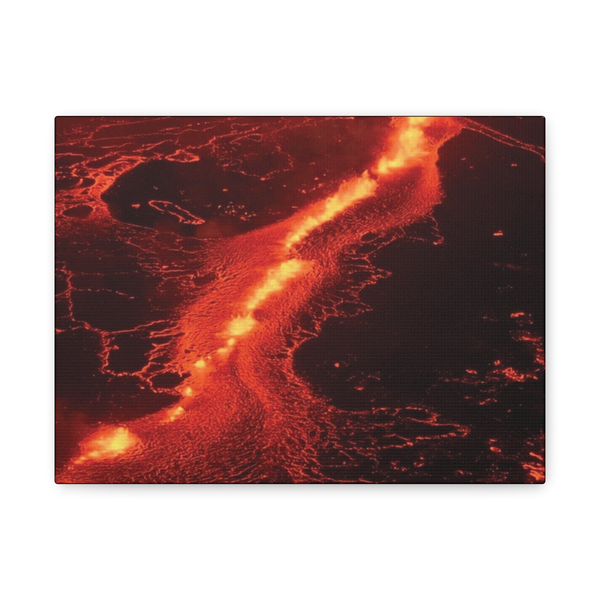Lava Flow Canvas Wall Art, Modern Home Decor, Unique Gift for Art Lovers, Living Room Decoration