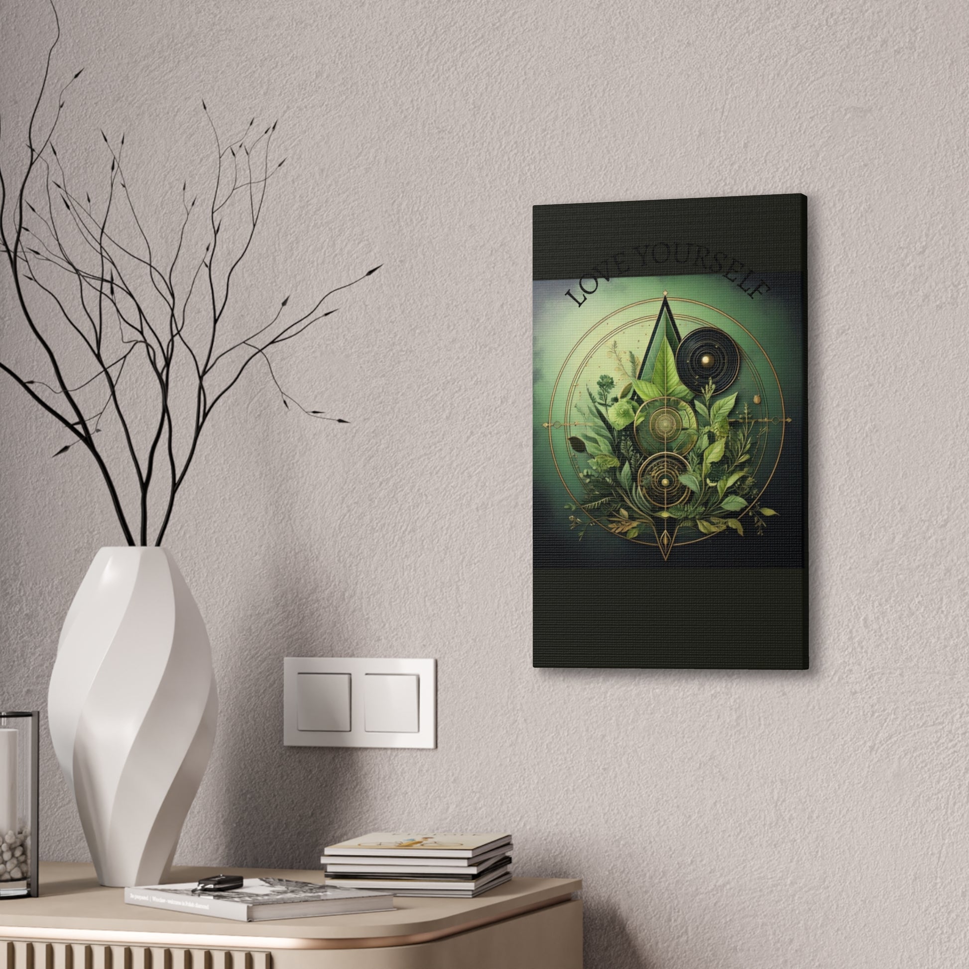 Canvas Art Print, Boho Wall Decor, Greenery Artwork, Nature Inspired Decor, Gift for Plant Lovers