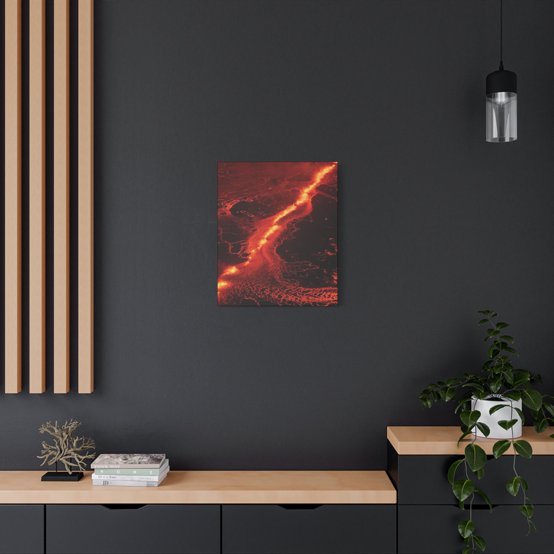Lava Flow Canvas Wall Art, Modern Home Decor, Unique Gift for Art Lovers, Living Room Decoration
