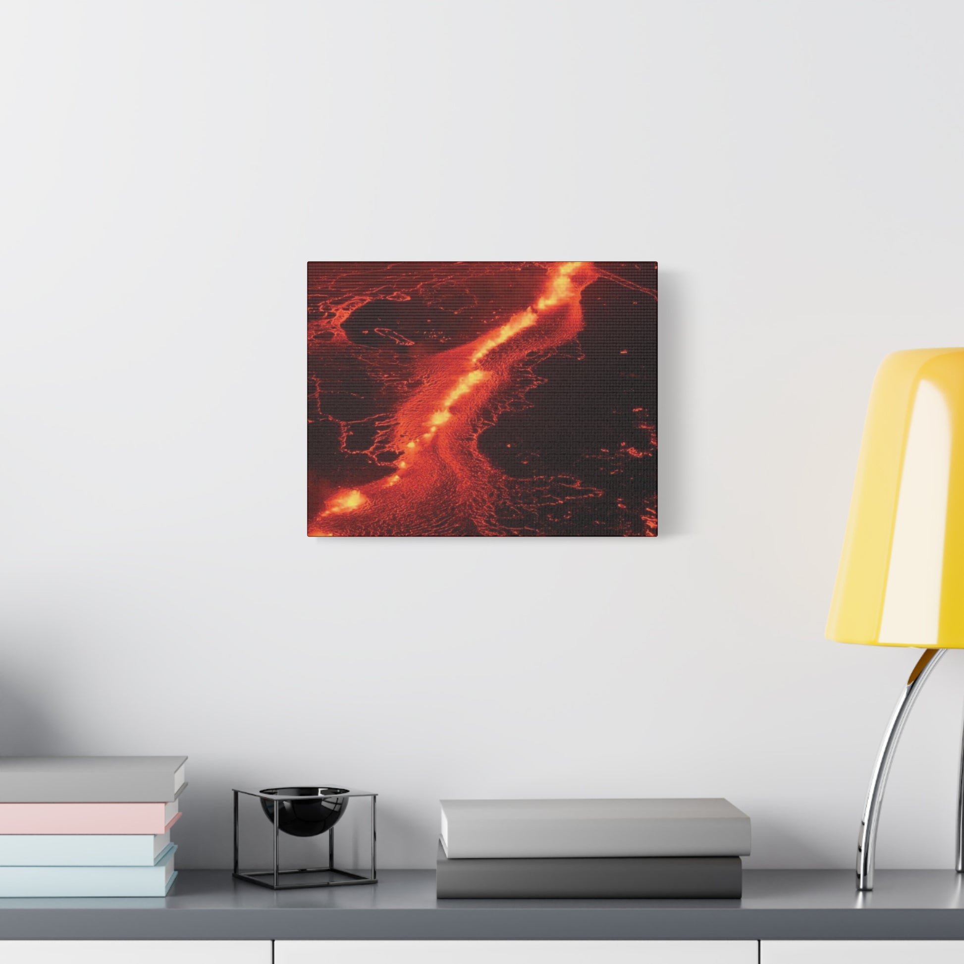 Lava Flow Canvas Wall Art, Modern Home Decor, Unique Gift for Art Lovers, Living Room Decoration