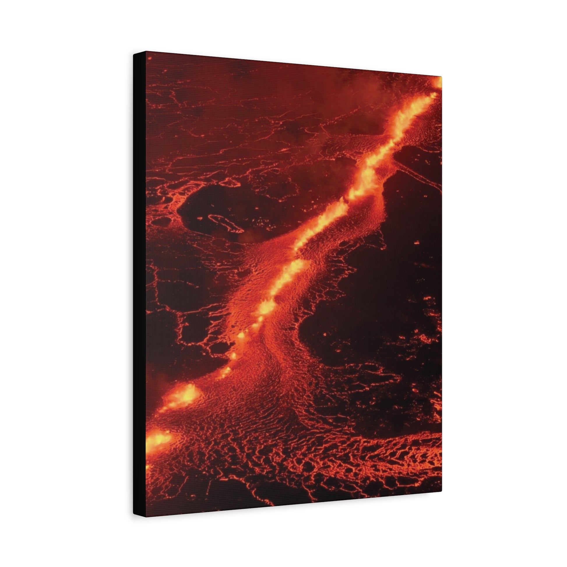 Lava Flow Canvas Wall Art, Modern Home Decor, Unique Gift for Art Lovers, Living Room Decoration