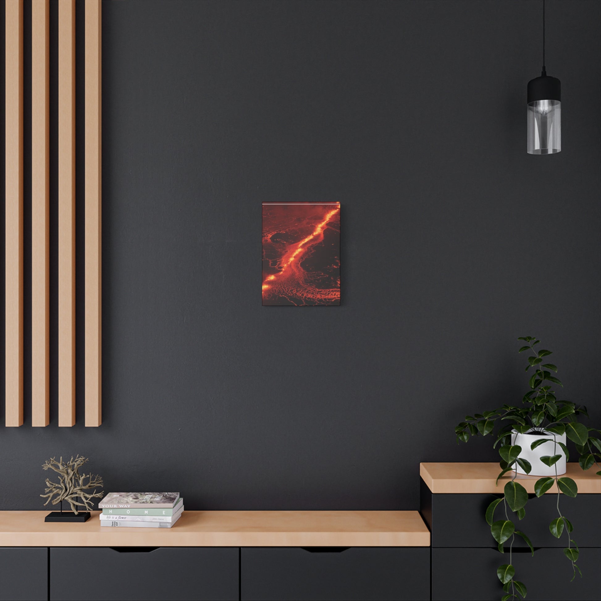 Lava Flow Canvas Wall Art, Modern Home Decor, Unique Gift for Art Lovers, Living Room Decoration