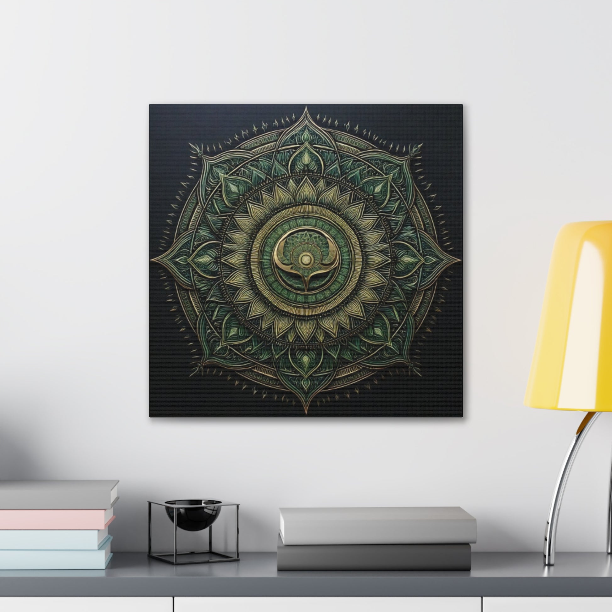 Bohemian Decor Wall Art Canvas, Mandala Artwork, Home Decor Gift, Meditation Room Decoration, Unique Gift for Yoga Lovers