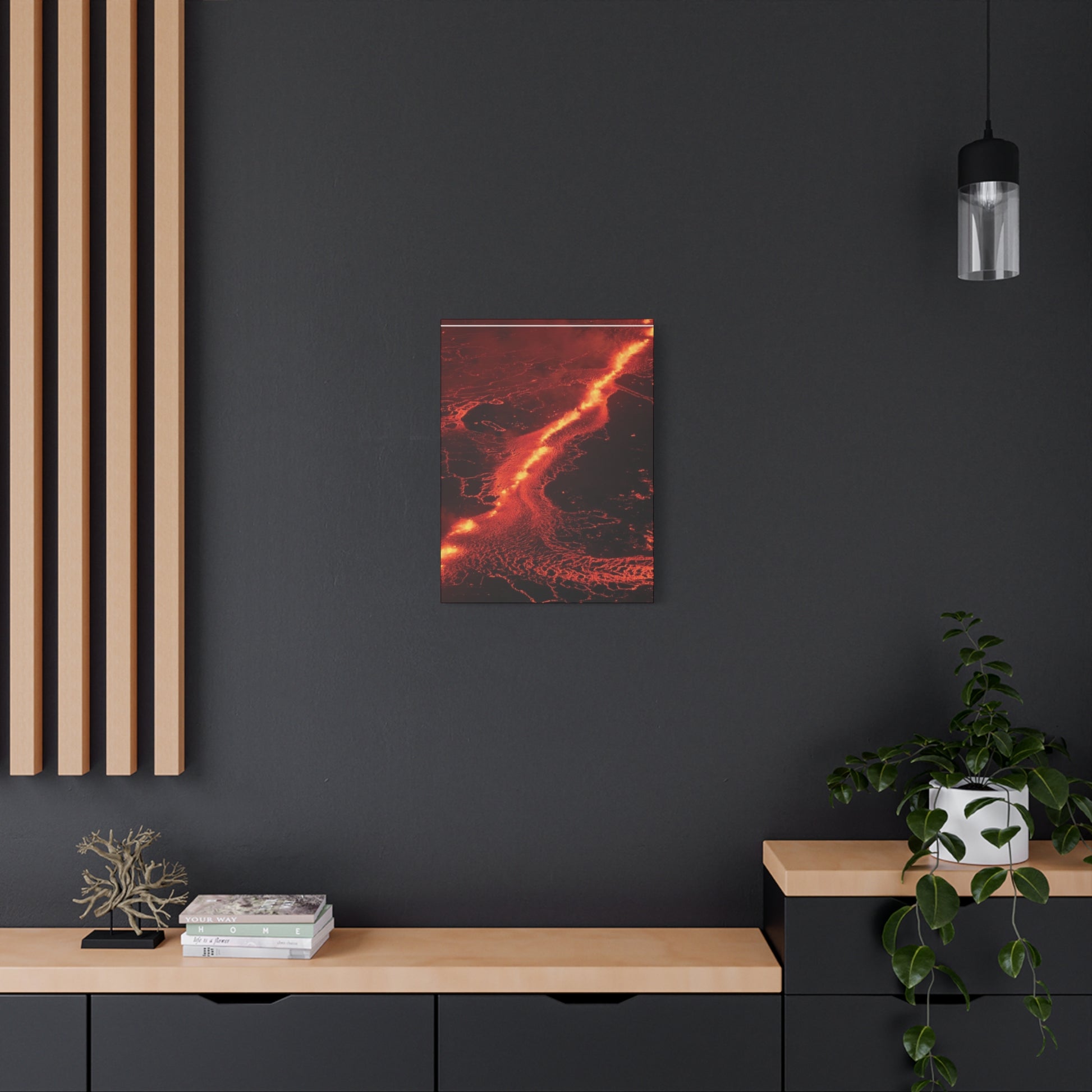 Lava Flow Canvas Wall Art, Modern Home Decor, Unique Gift for Art Lovers, Living Room Decoration