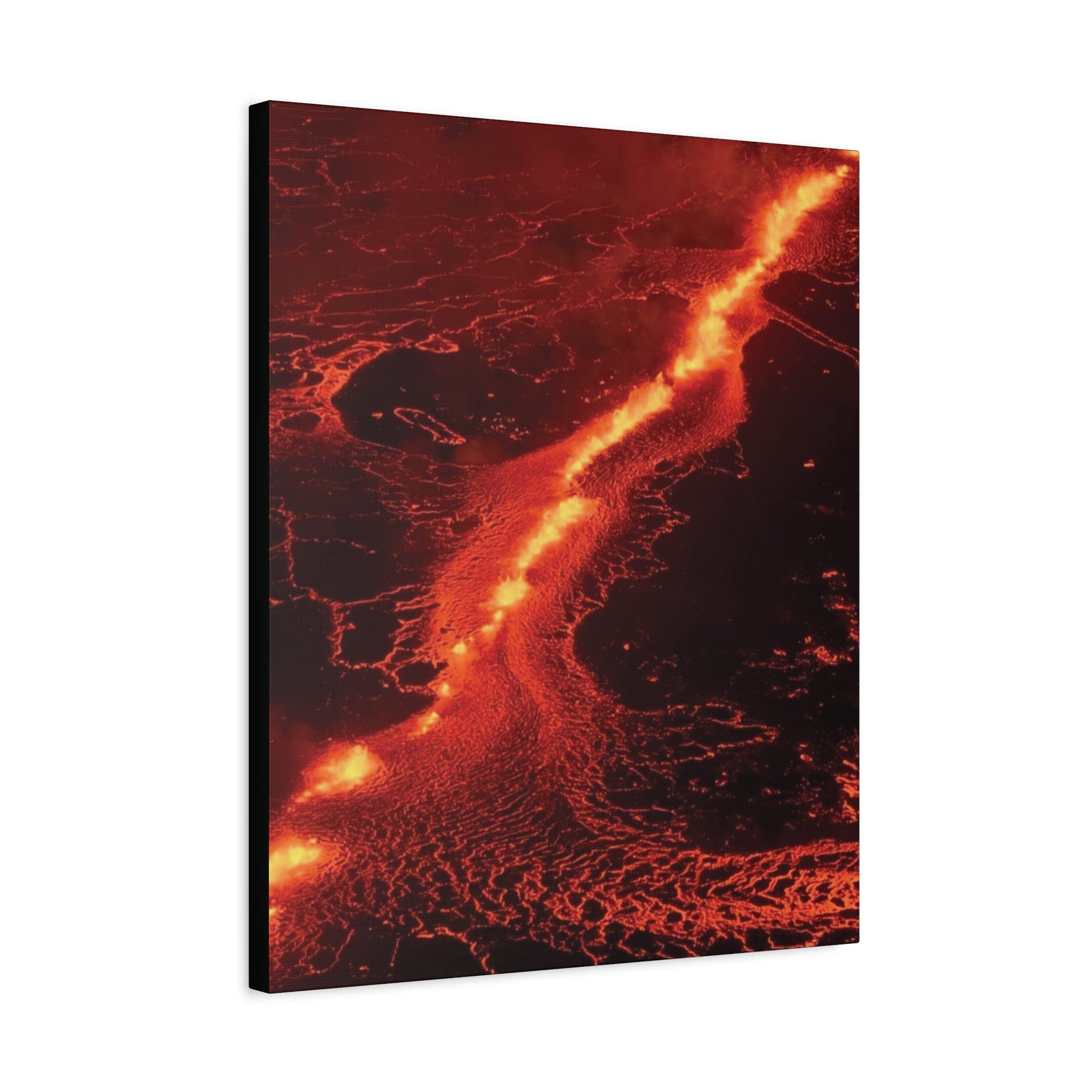 Lava Flow Canvas Wall Art, Modern Home Decor, Unique Gift for Art Lovers, Living Room Decoration