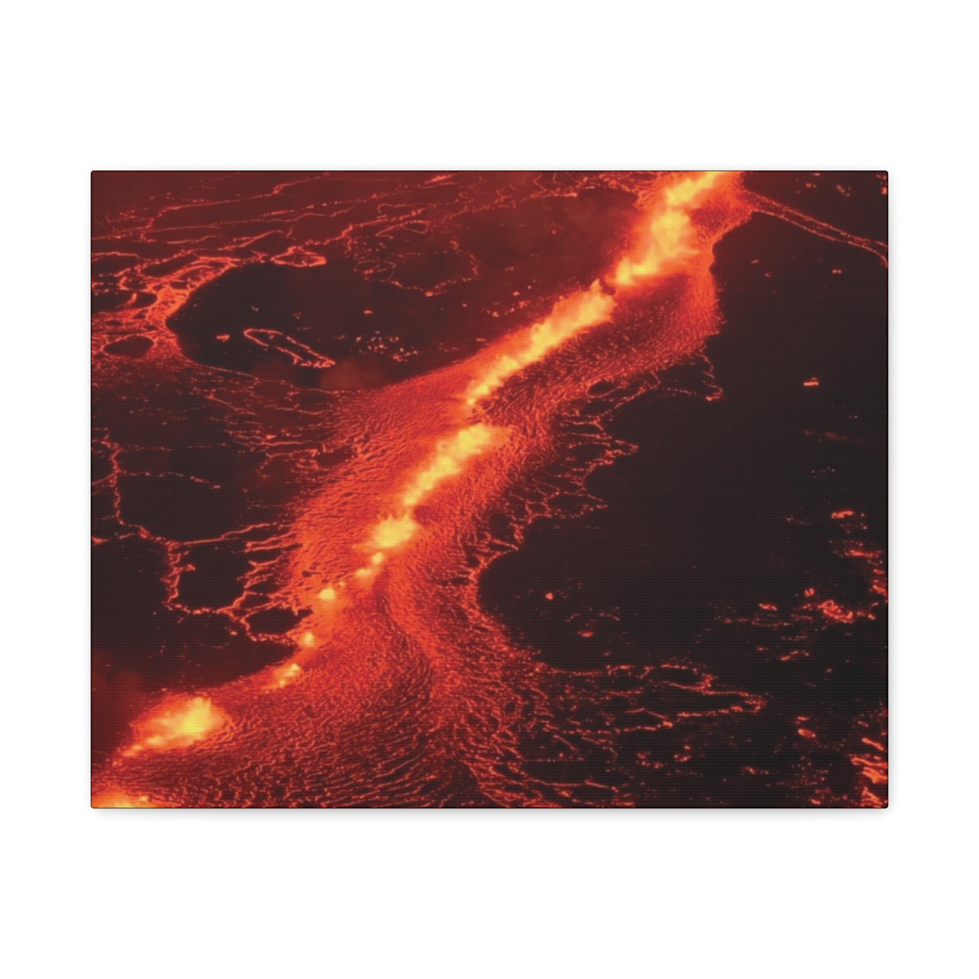 Lava Flow Canvas Wall Art, Modern Home Decor, Unique Gift for Art Lovers, Living Room Decoration