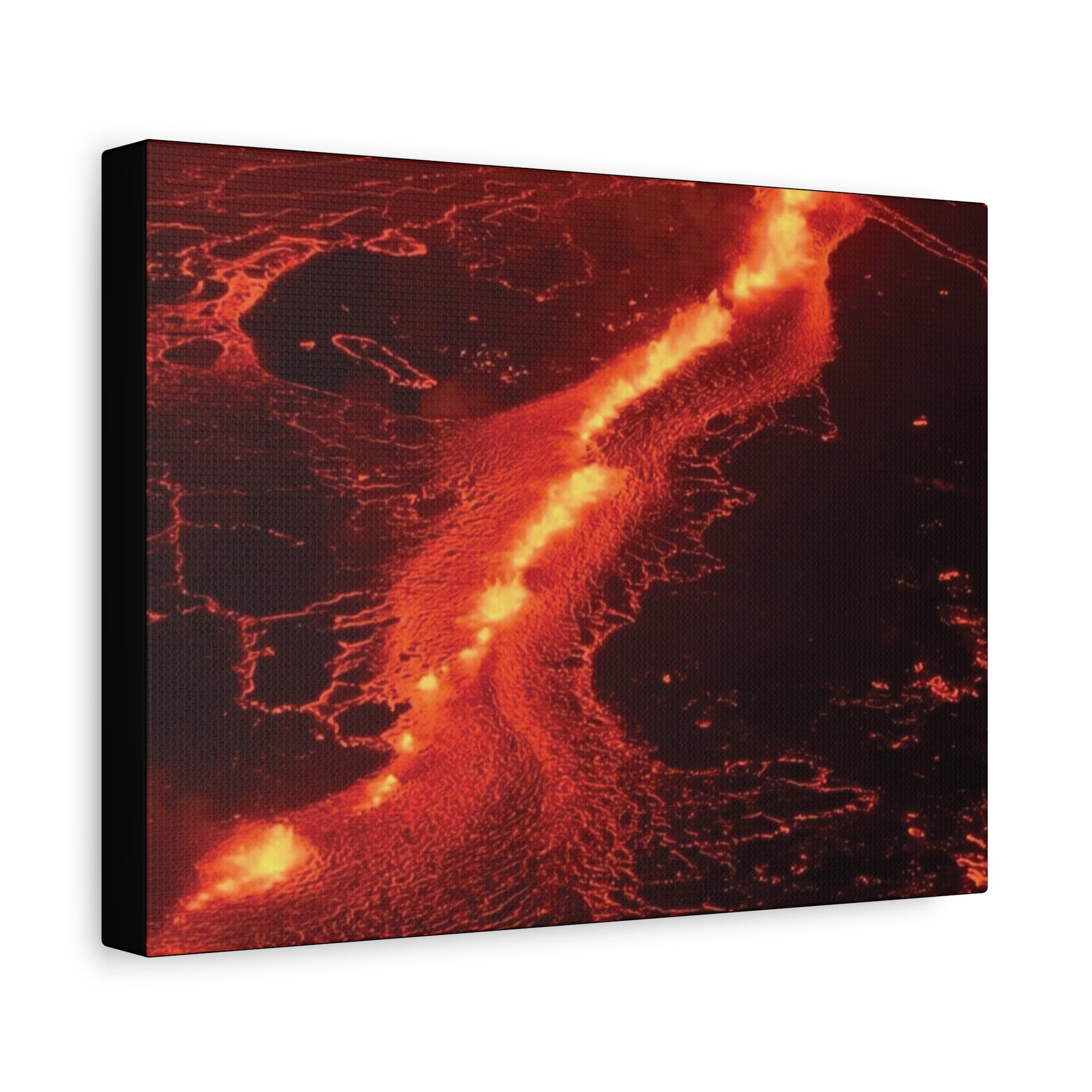 Lava Flow Canvas Wall Art, Modern Home Decor, Unique Gift for Art Lovers, Living Room Decoration