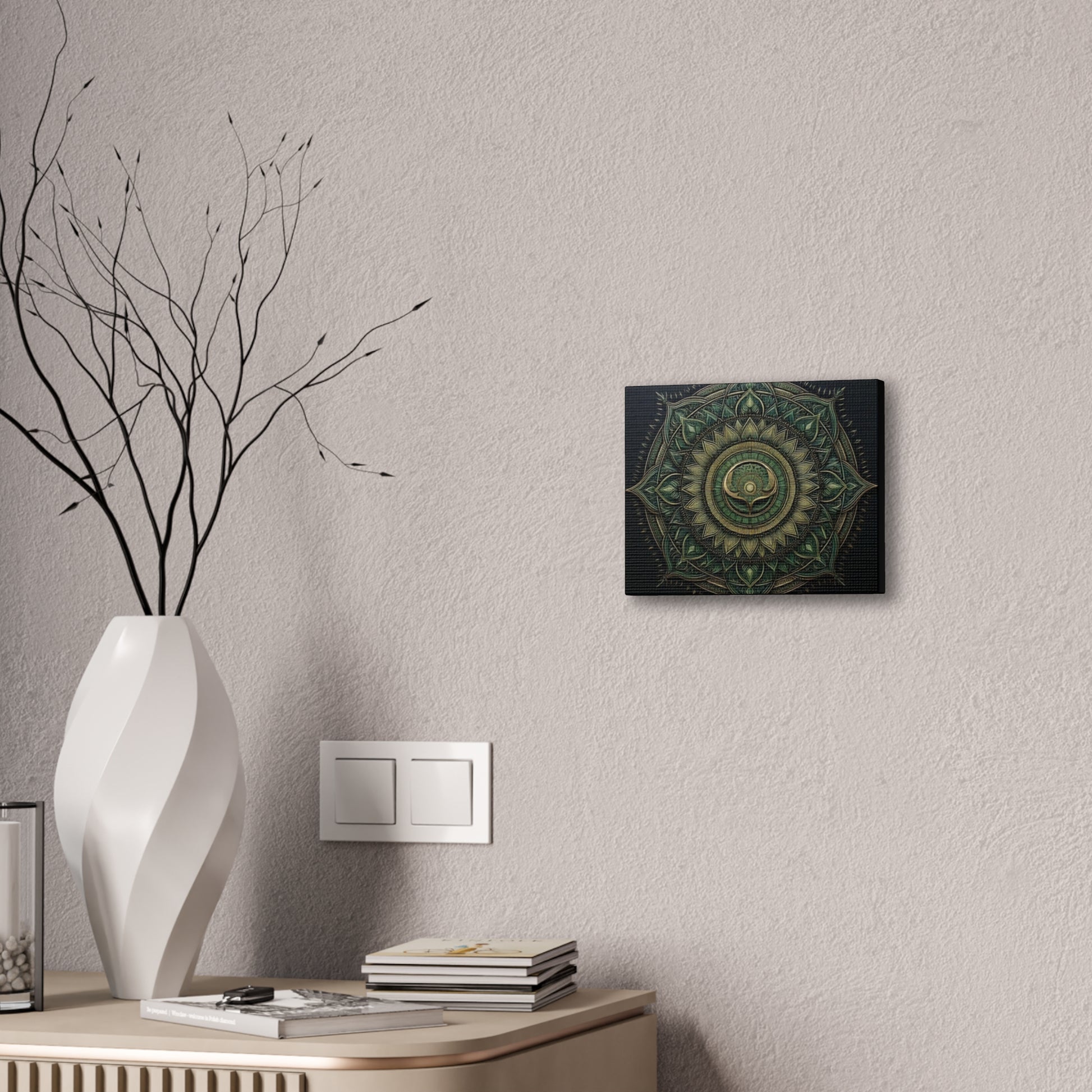 Bohemian Decor Wall Art Canvas, Mandala Artwork, Home Decor Gift, Meditation Room Decoration, Unique Gift for Yoga Lovers