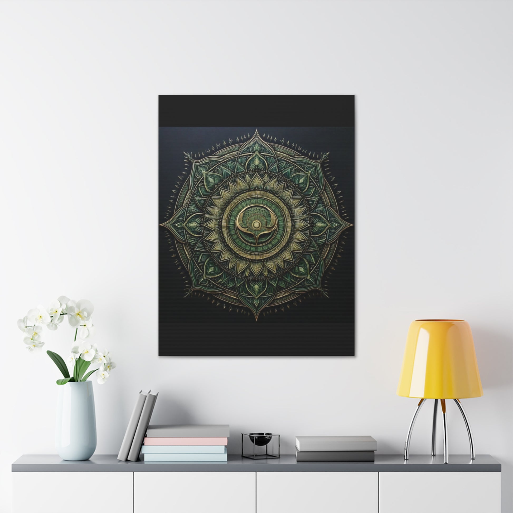 Bohemian Decor Wall Art Canvas, Mandala Artwork, Home Decor Gift, Meditation Room Decoration, Unique Gift for Yoga Lovers