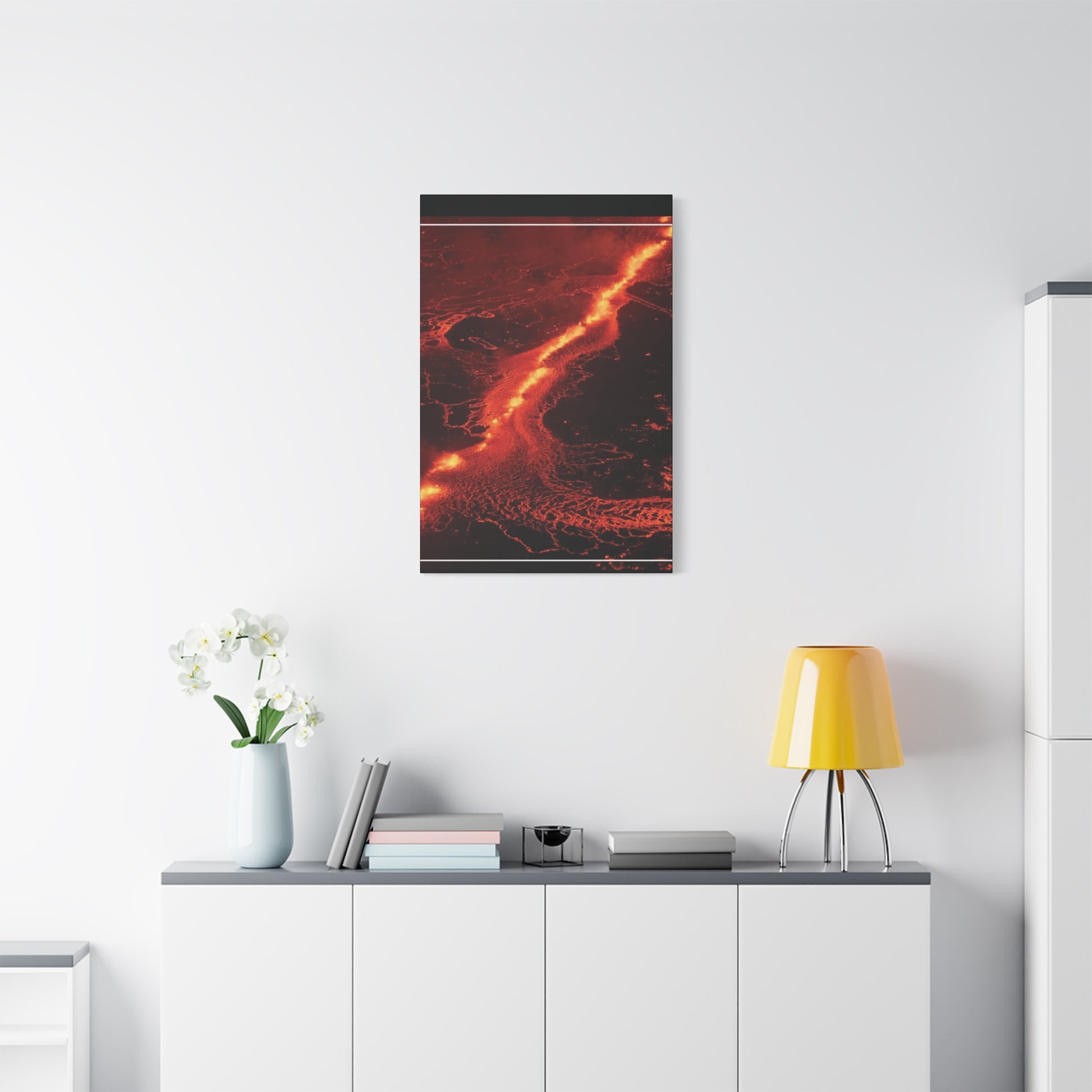 Lava Flow Canvas Wall Art, Modern Home Decor, Unique Gift for Art Lovers, Living Room Decoration