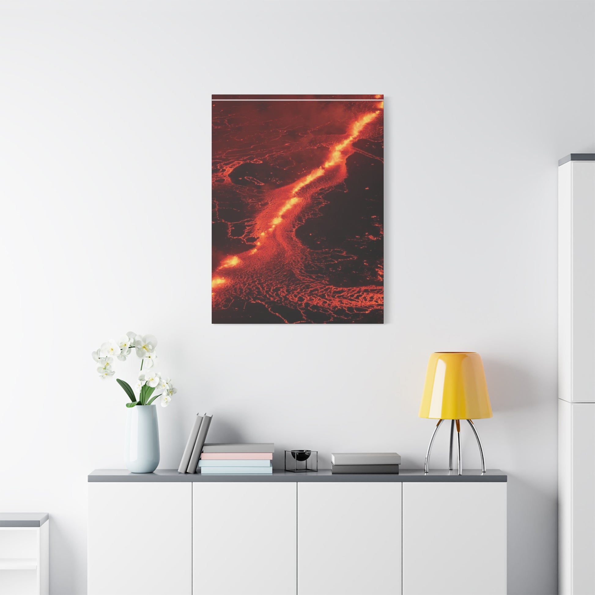 Lava Flow Canvas Wall Art, Modern Home Decor, Unique Gift for Art Lovers, Living Room Decoration