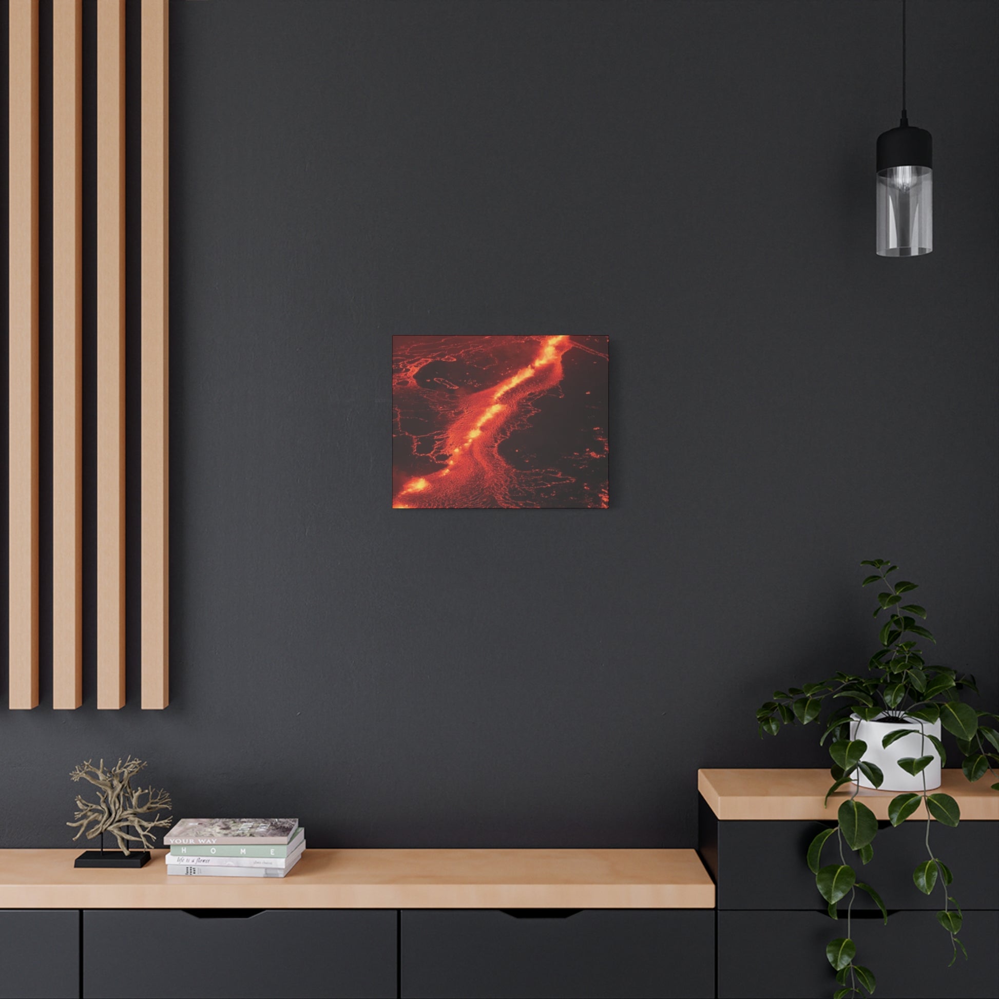 Lava Flow Canvas Wall Art, Modern Home Decor, Unique Gift for Art Lovers, Living Room Decoration