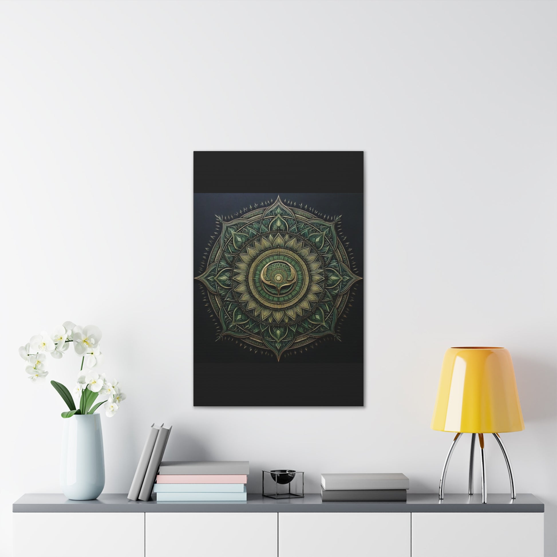 Bohemian Decor Wall Art Canvas, Mandala Artwork, Home Decor Gift, Meditation Room Decoration, Unique Gift for Yoga Lovers
