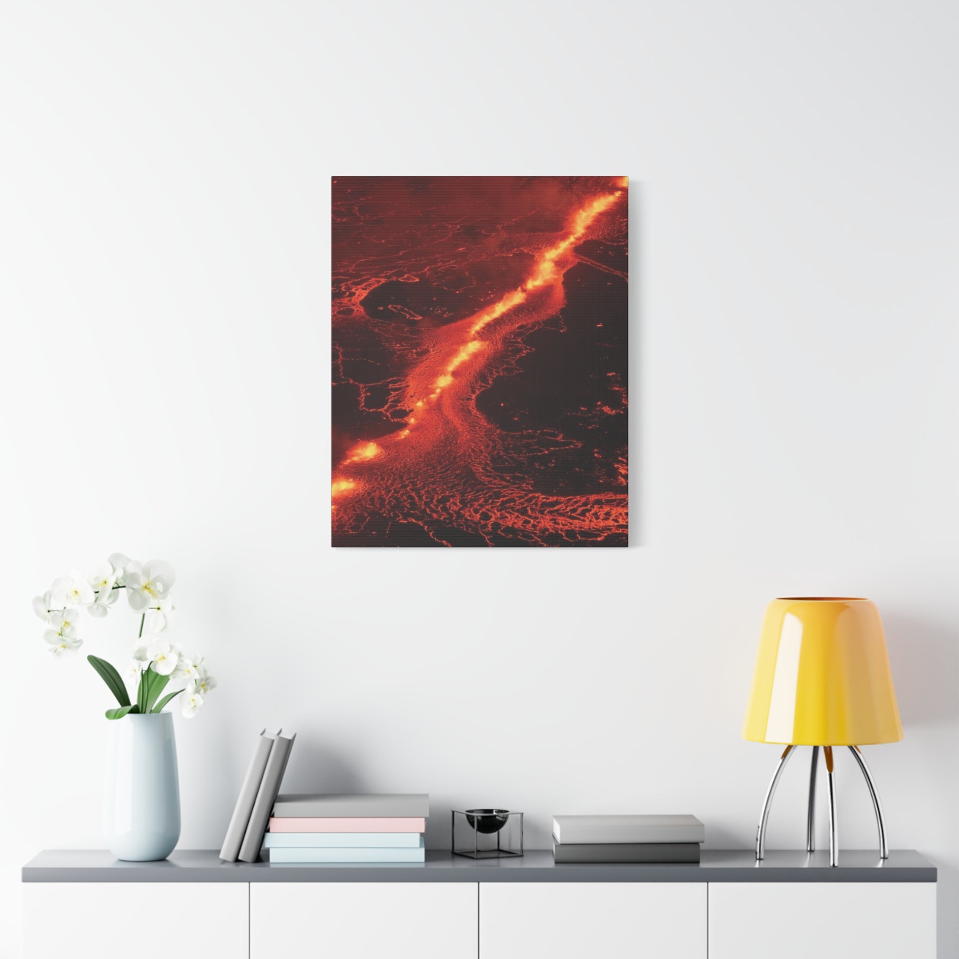 Lava Flow Canvas Wall Art, Modern Home Decor, Unique Gift for Art Lovers, Living Room Decoration