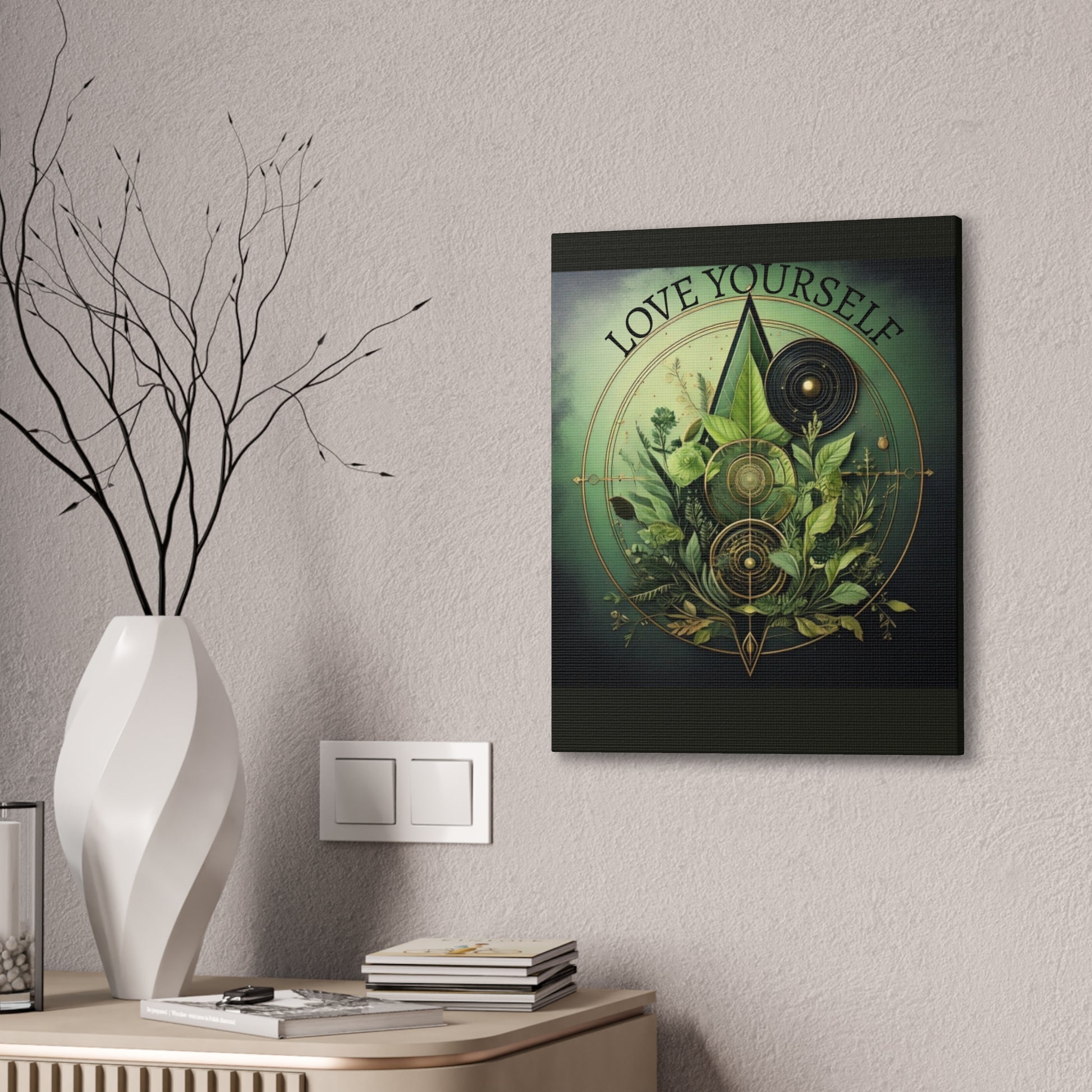 Canvas Art Print, Boho Wall Decor, Greenery Artwork, Nature Inspired Decor, Gift for Plant Lovers
