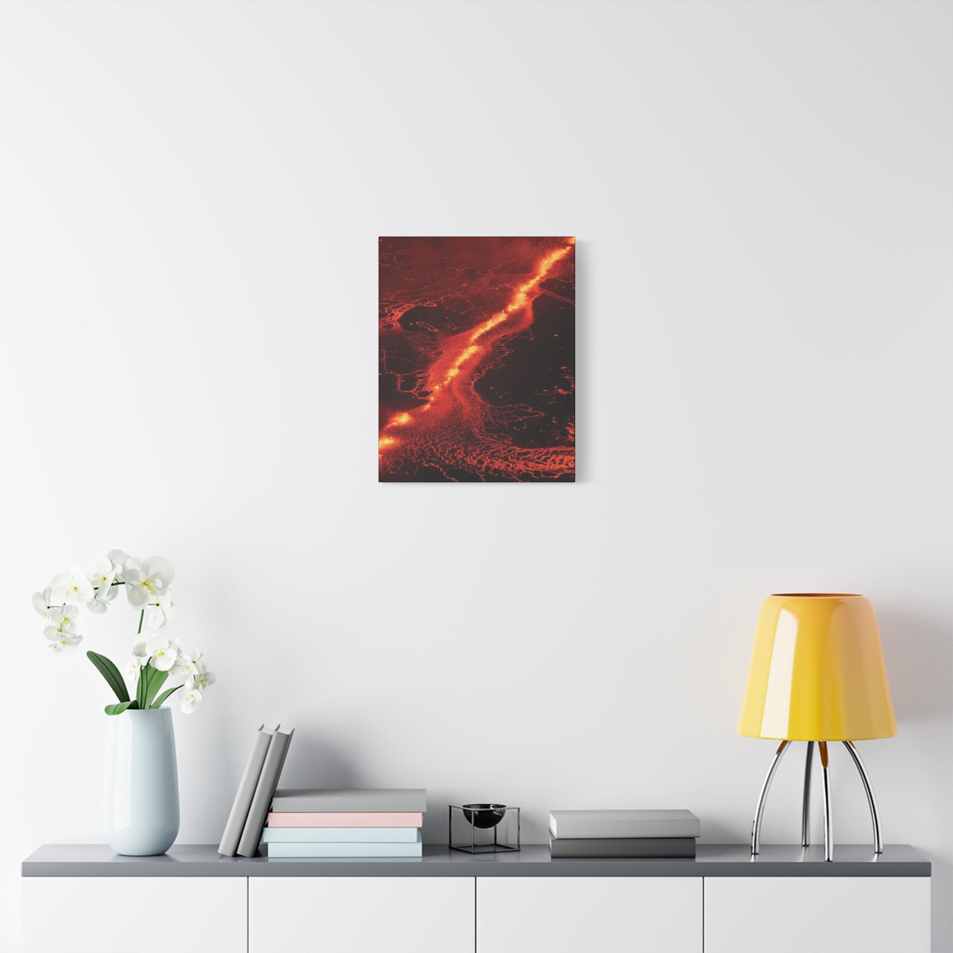 Lava Flow Canvas Wall Art, Modern Home Decor, Unique Gift for Art Lovers, Living Room Decoration