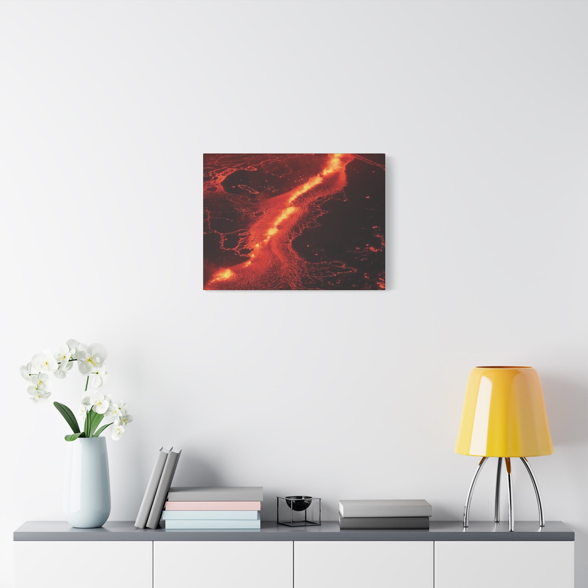 Lava Flow Canvas Wall Art, Modern Home Decor, Unique Gift for Art Lovers, Living Room Decoration
