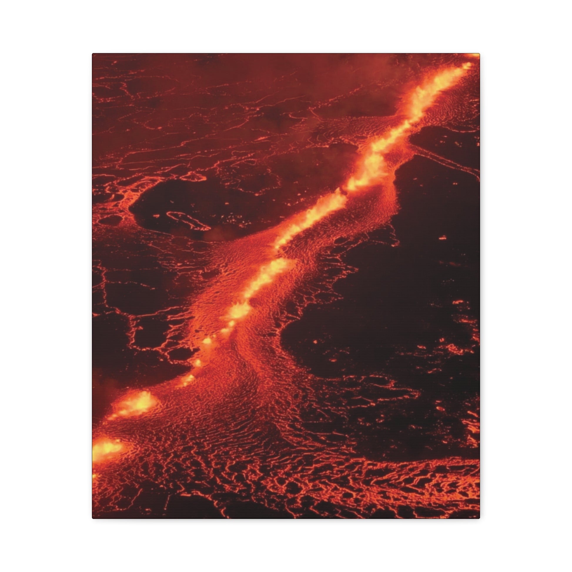 Lava Flow Canvas Wall Art, Modern Home Decor, Unique Gift for Art Lovers, Living Room Decoration