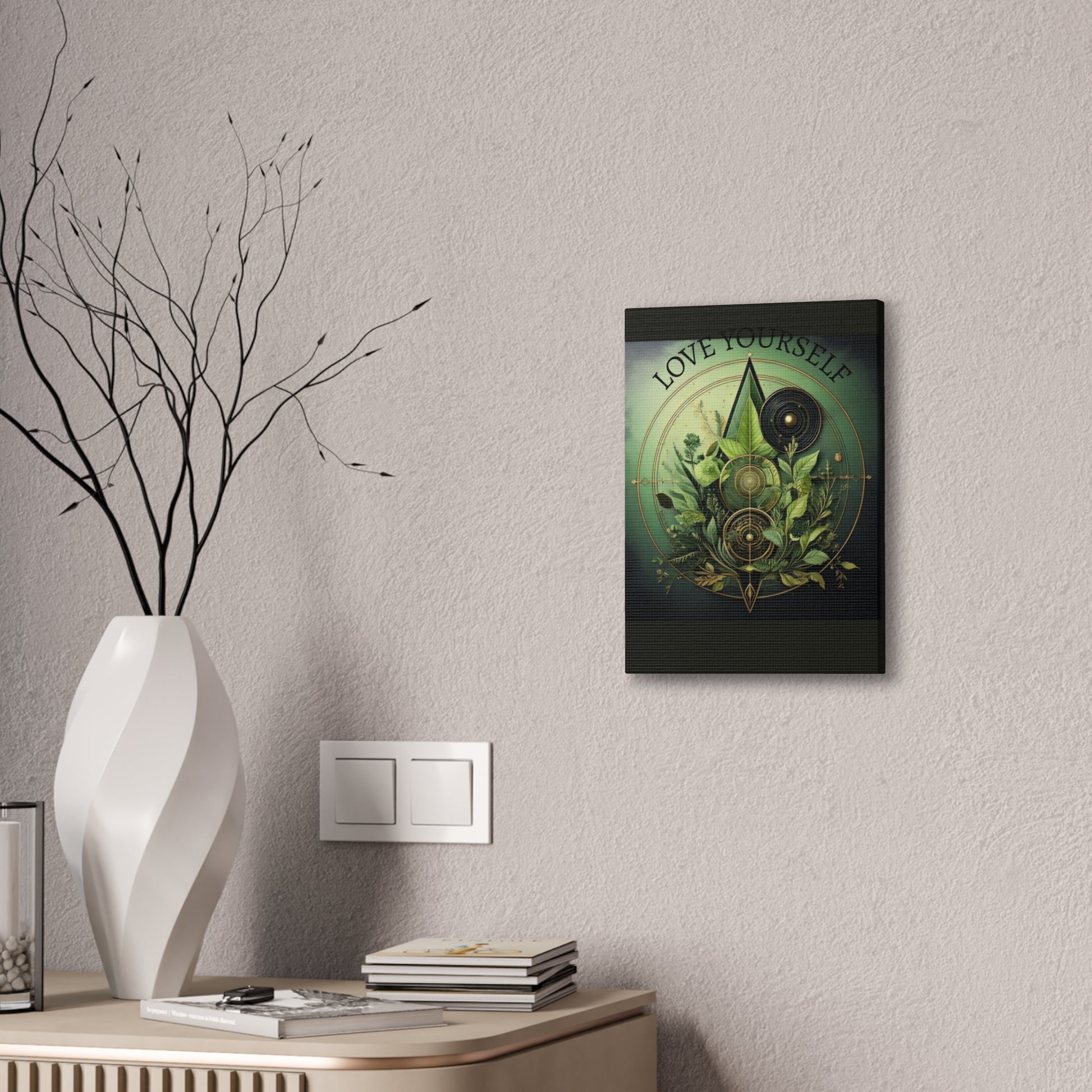 Canvas Art Print, Boho Wall Decor, Greenery Artwork, Nature Inspired Decor, Gift for Plant Lovers