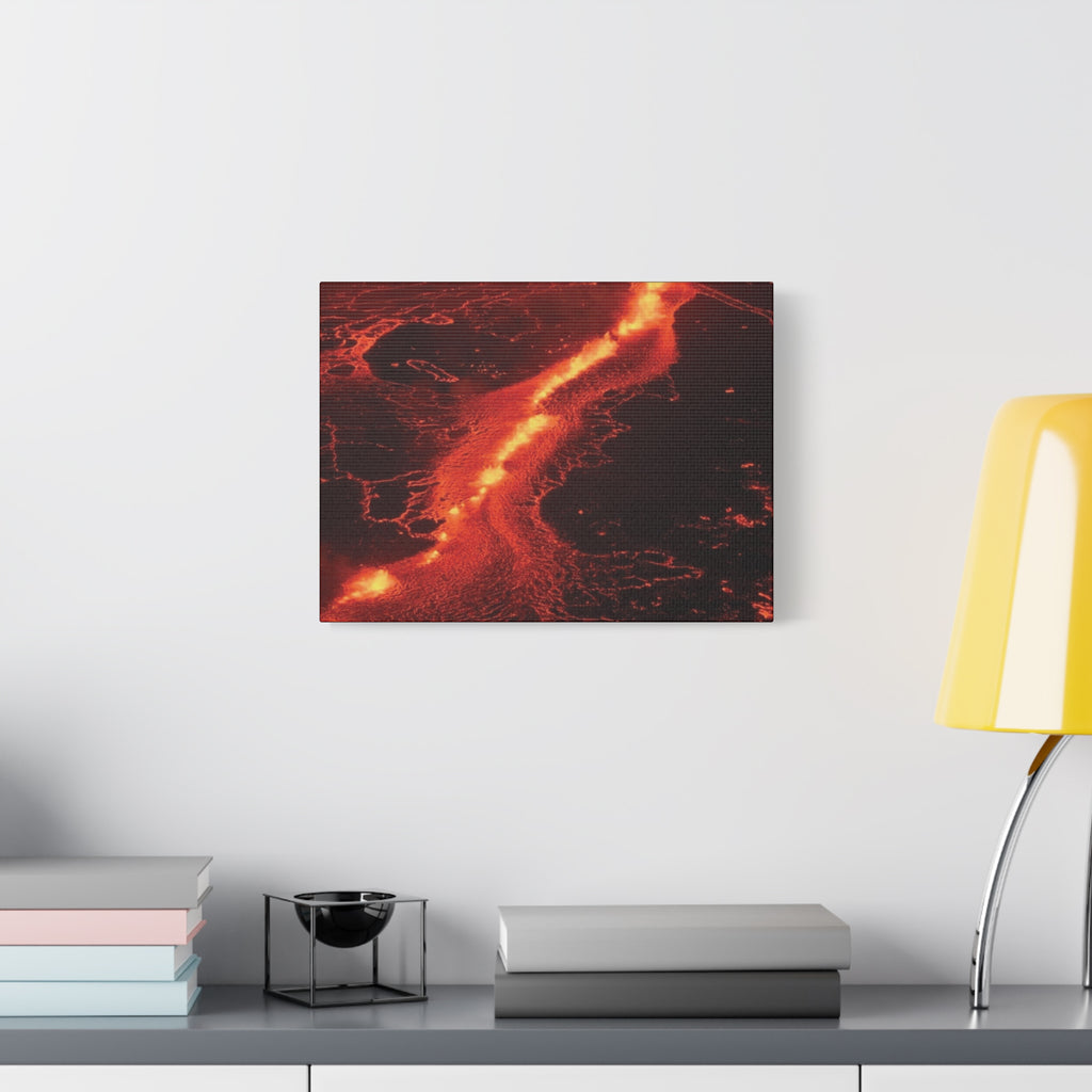 Lava Flow Canvas Wall Art, Modern Home Decor, Unique Gift for Art Lovers, Living Room Decoration