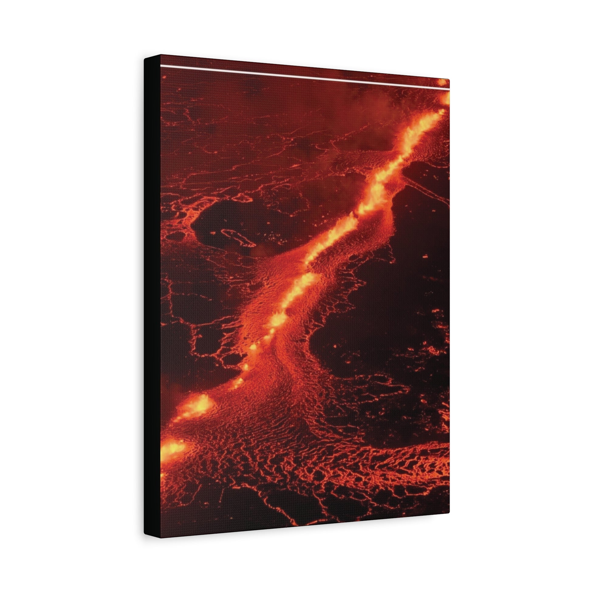 Lava Flow Canvas Wall Art, Modern Home Decor, Unique Gift for Art Lovers, Living Room Decoration