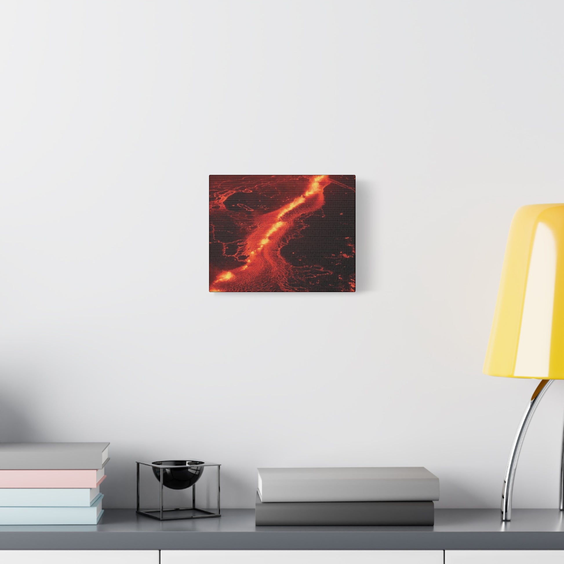 Lava Flow Canvas Wall Art, Modern Home Decor, Unique Gift for Art Lovers, Living Room Decoration