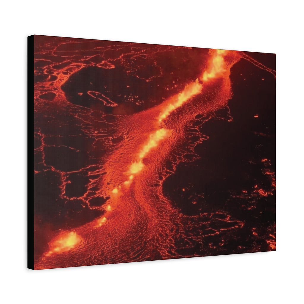 Lava Flow Canvas Wall Art, Modern Home Decor, Unique Gift for Art Lovers, Living Room Decoration