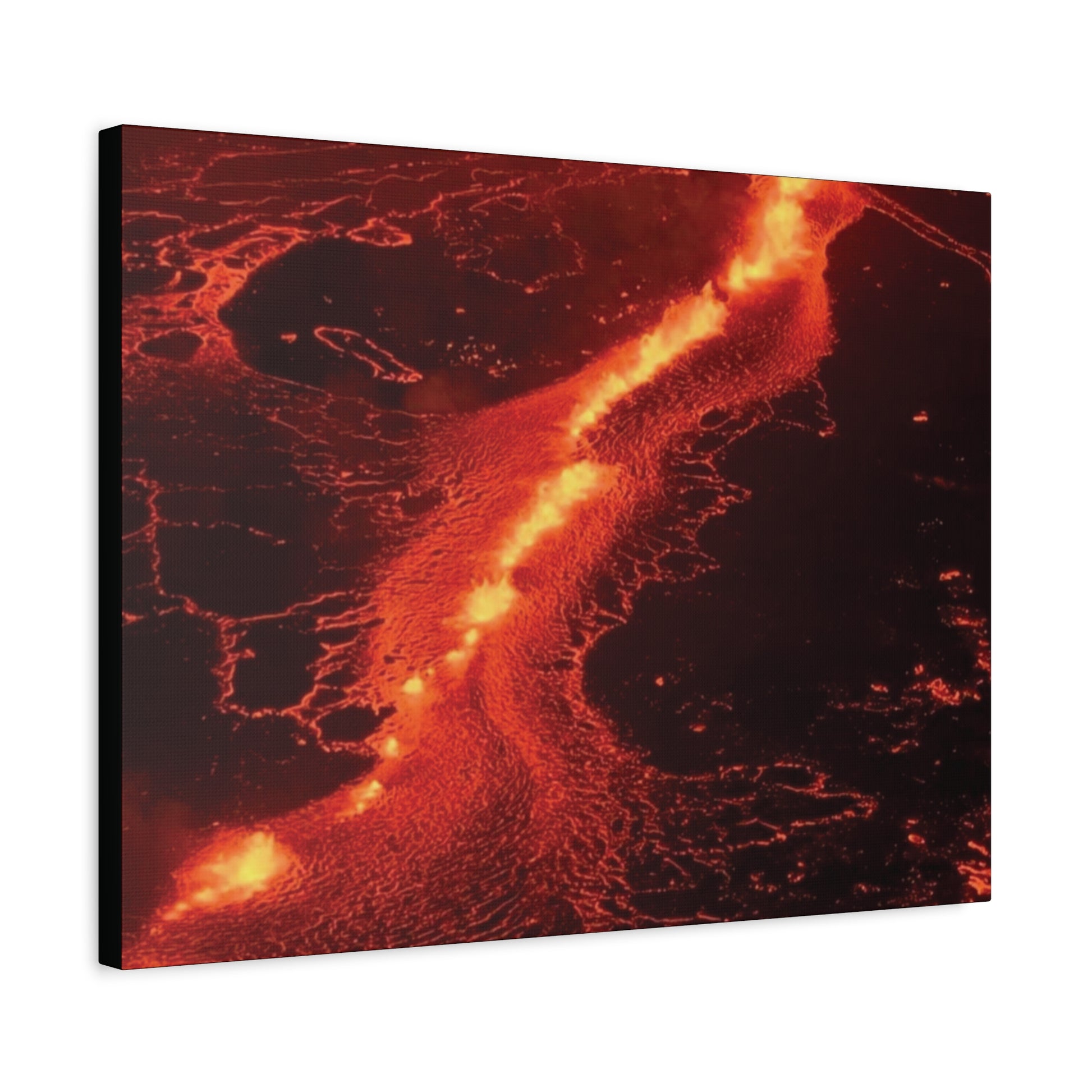 Lava Flow Canvas Wall Art, Modern Home Decor, Unique Gift for Art Lovers, Living Room Decoration