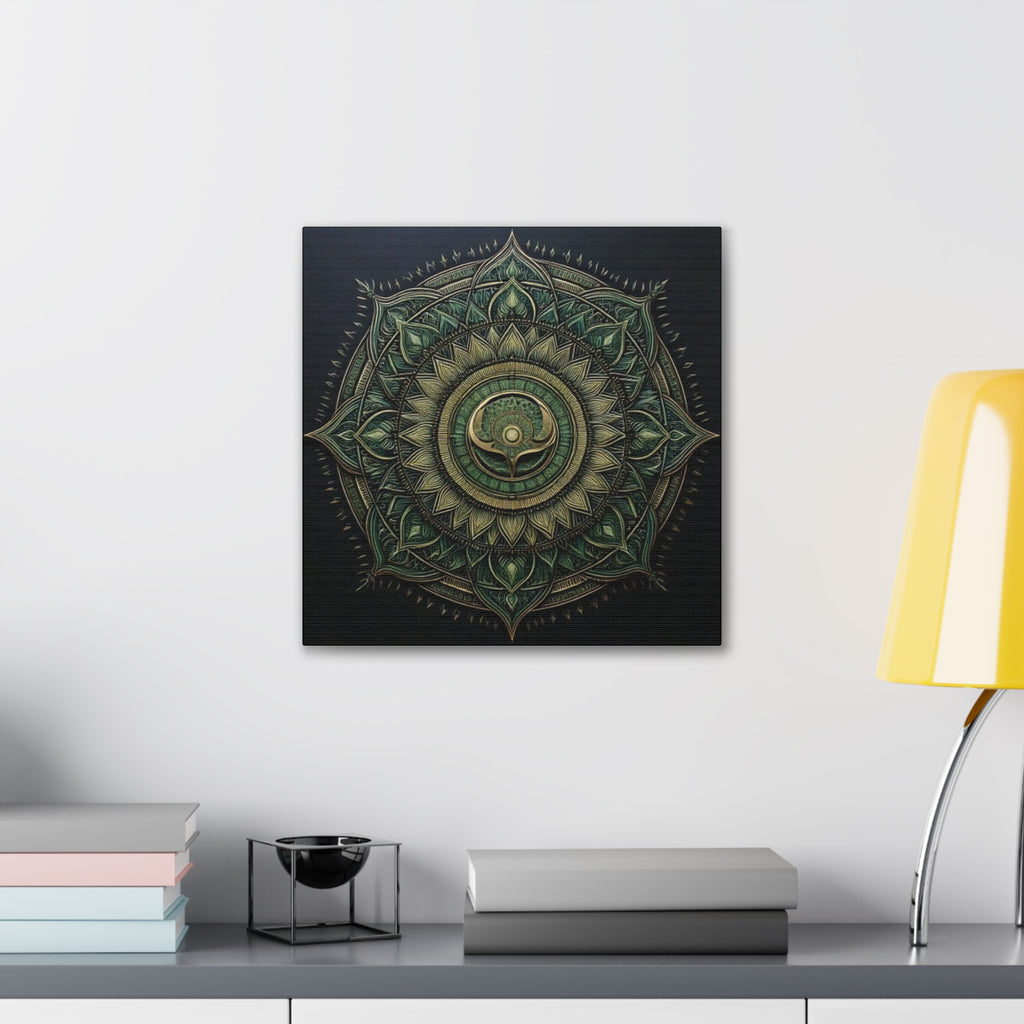 Bohemian Decor Wall Art Canvas, Mandala Artwork, Home Decor Gift, Meditation Room Decoration, Unique Gift for Yoga Lovers