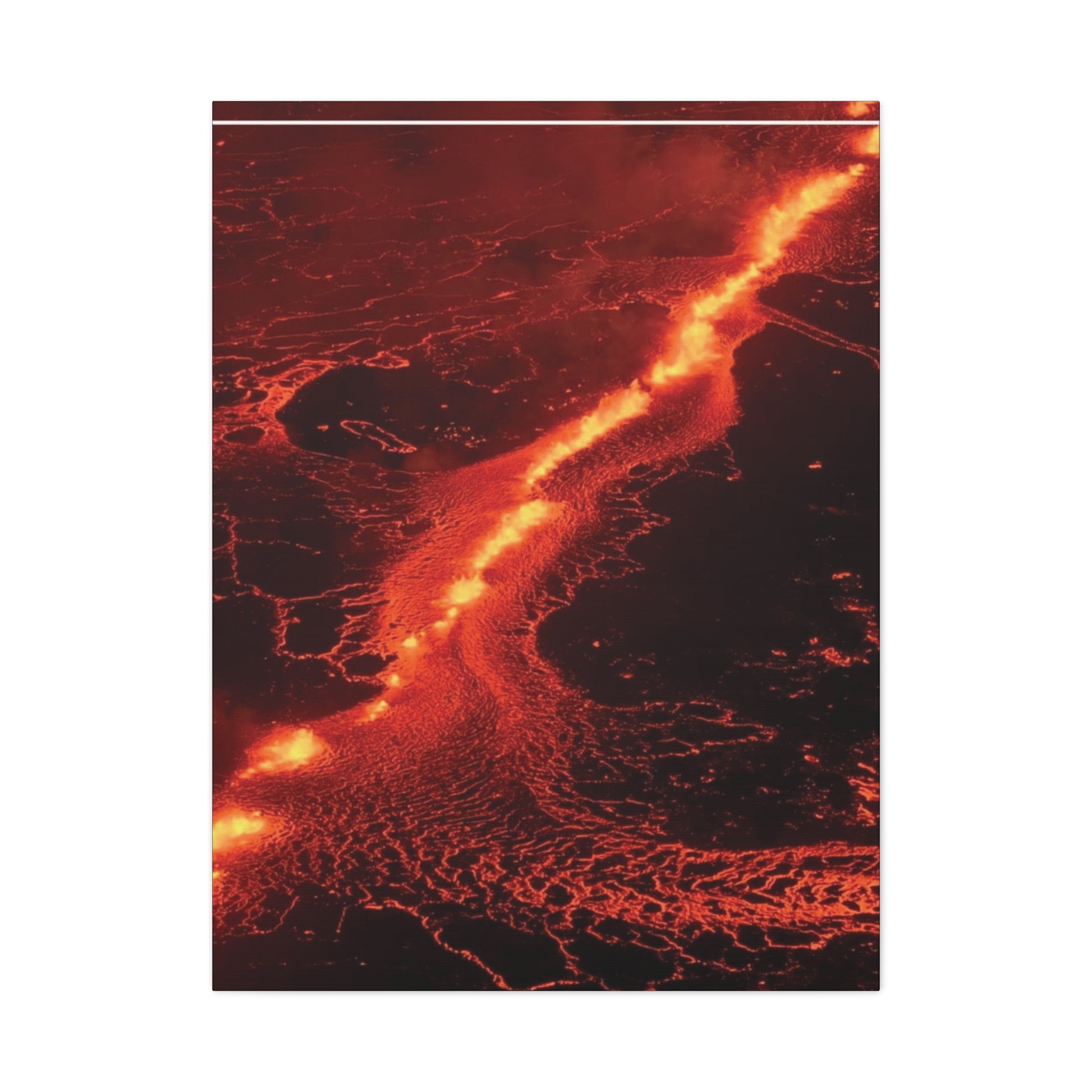 Lava Flow Canvas Wall Art, Modern Home Decor, Unique Gift for Art Lovers, Living Room Decoration
