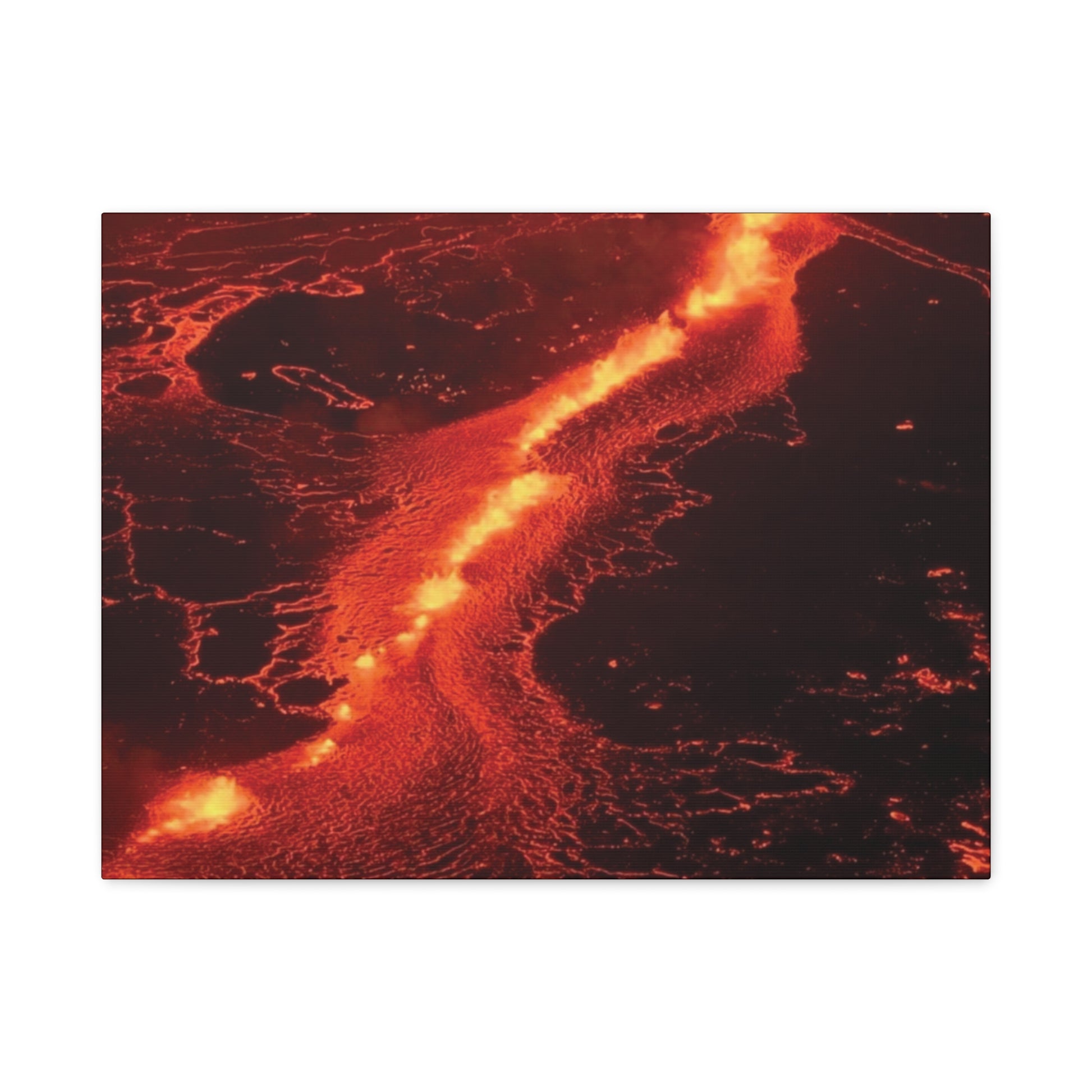 Lava Flow Canvas Wall Art, Modern Home Decor, Unique Gift for Art Lovers, Living Room Decoration
