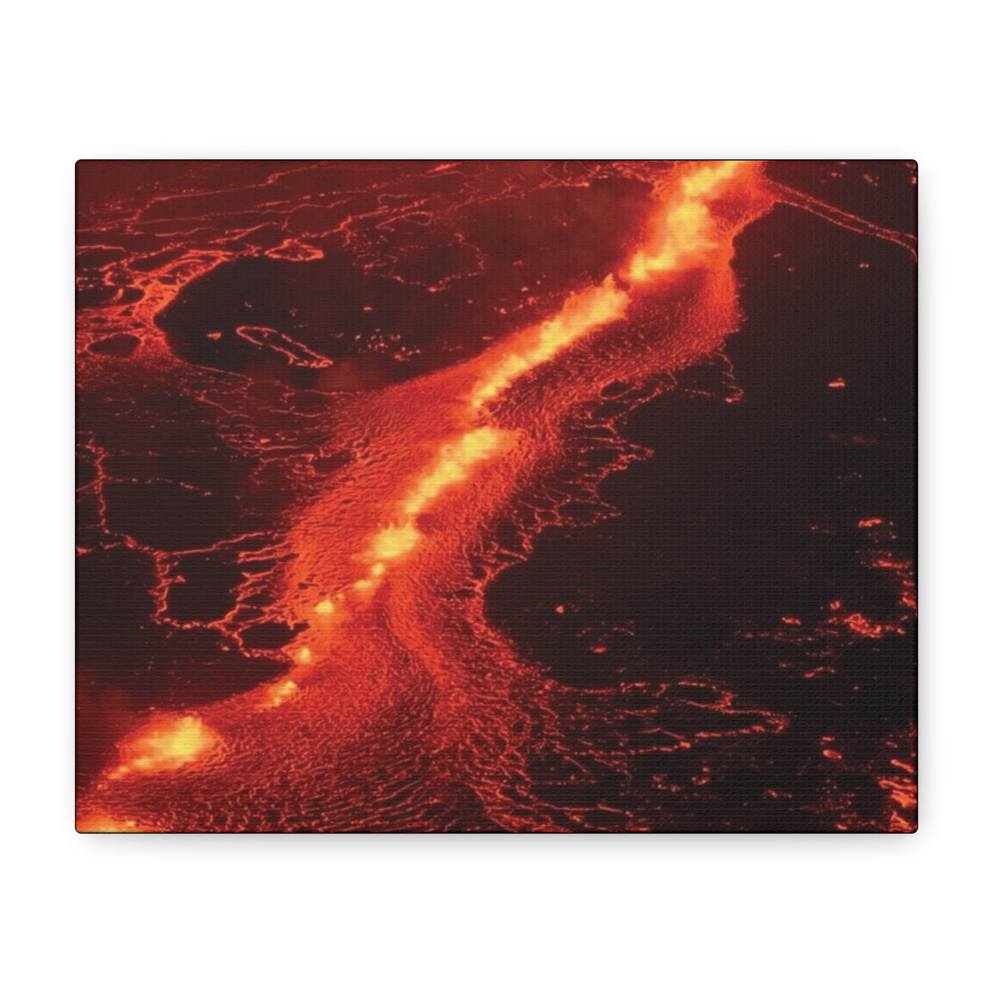 Lava Flow Canvas Wall Art, Modern Home Decor, Unique Gift for Art Lovers, Living Room Decoration