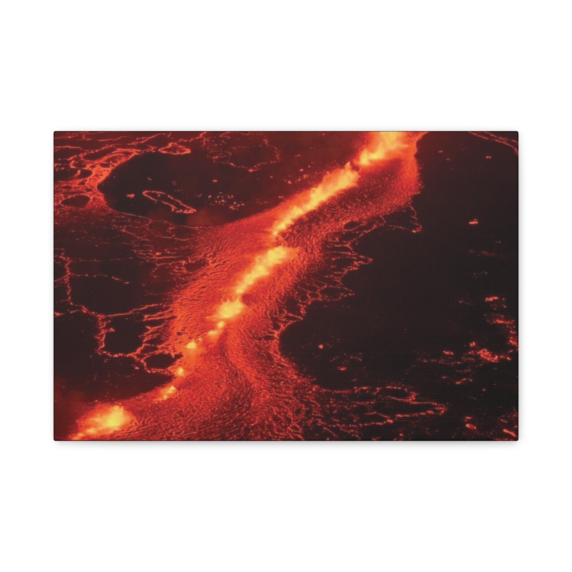 Lava Flow Canvas Wall Art, Modern Home Decor, Unique Gift for Art Lovers, Living Room Decoration