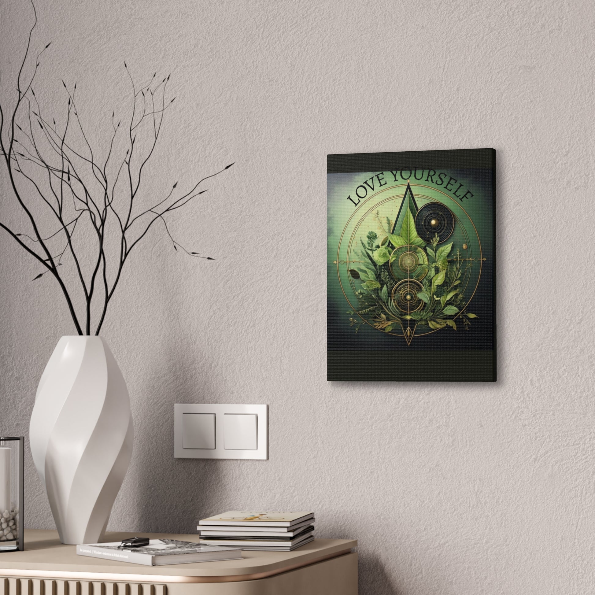 Canvas Art Print, Boho Wall Decor, Greenery Artwork, Nature Inspired Decor, Gift for Plant Lovers