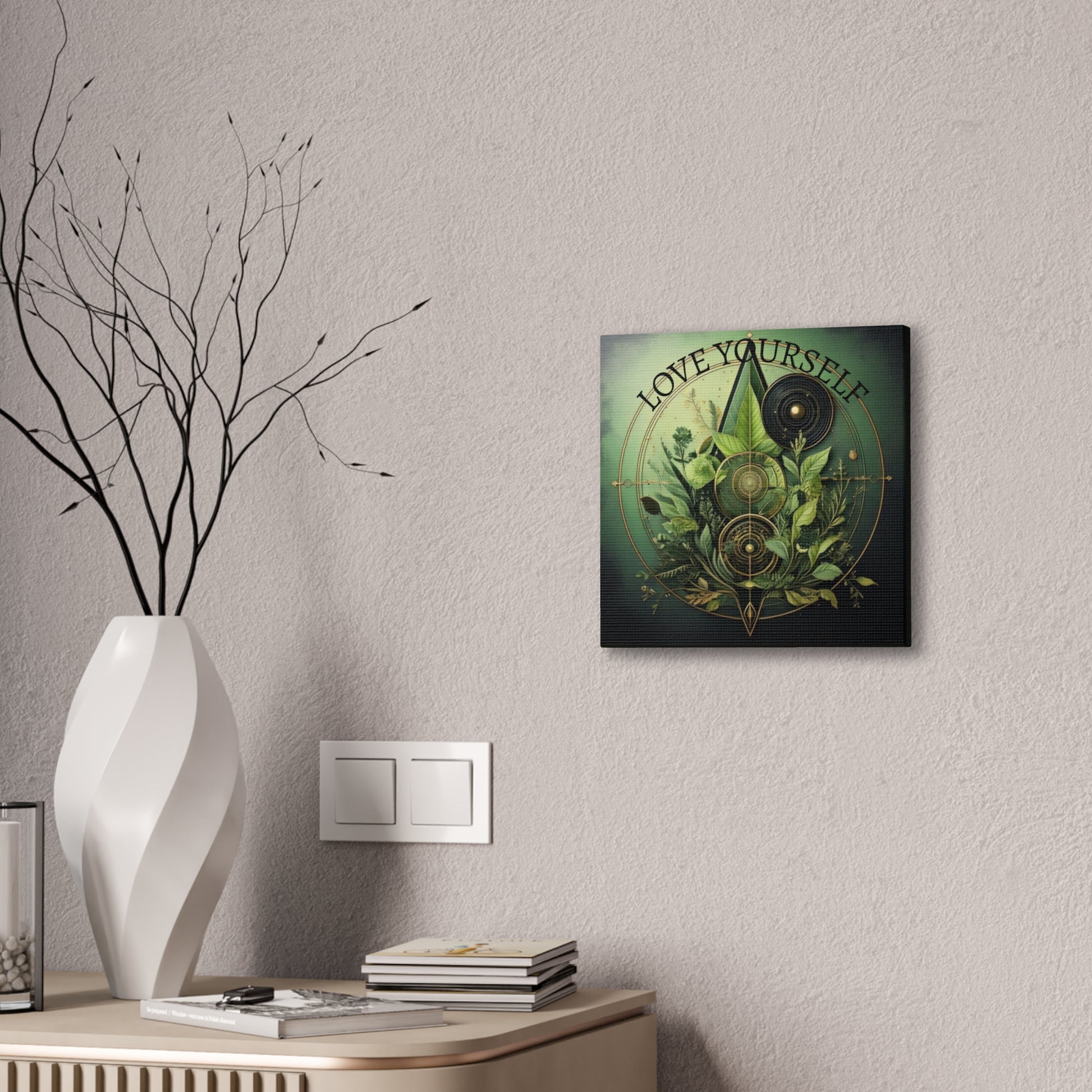Canvas Art Print, Boho Wall Decor, Greenery Artwork, Nature Inspired Decor, Gift for Plant Lovers