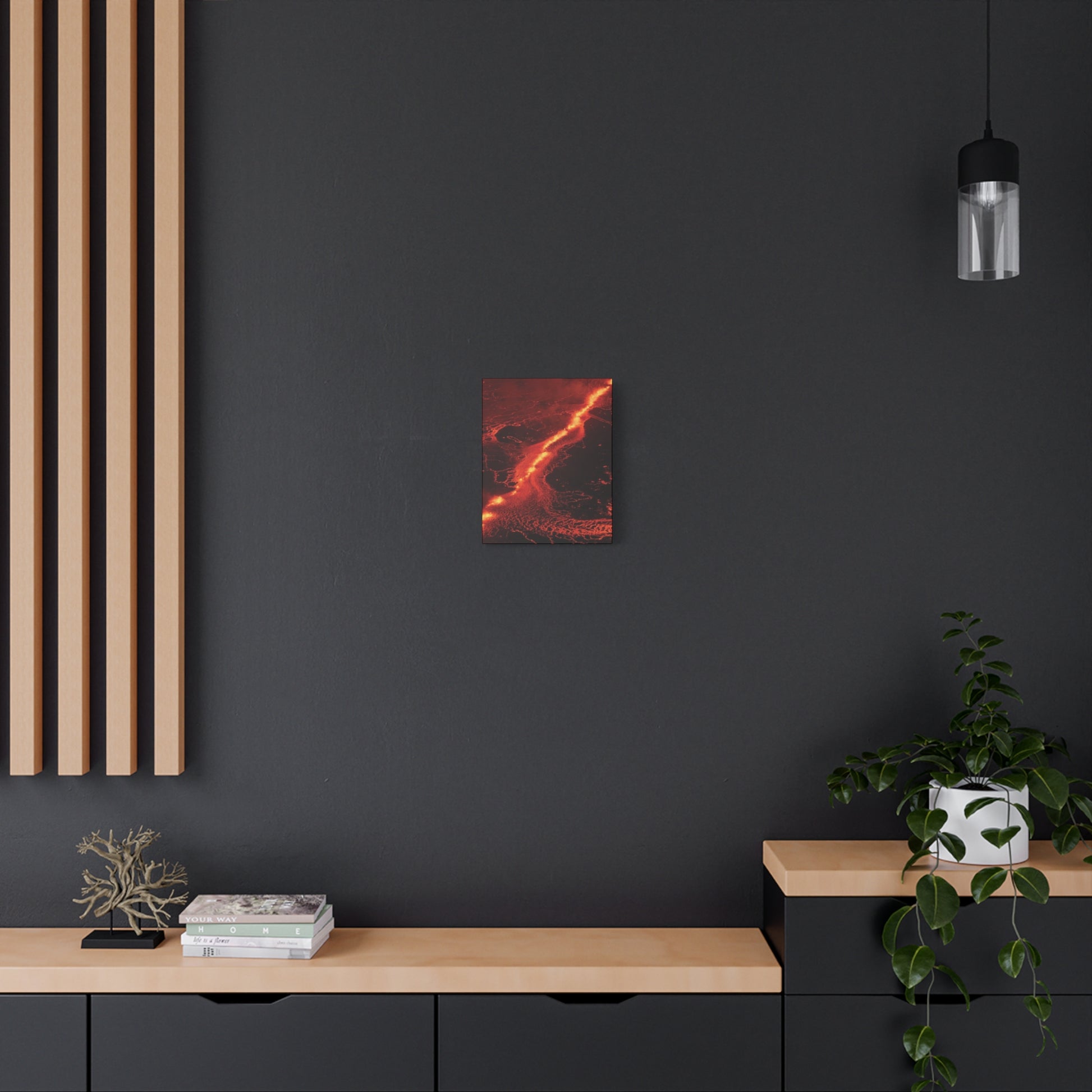 Lava Flow Canvas Wall Art, Modern Home Decor, Unique Gift for Art Lovers, Living Room Decoration