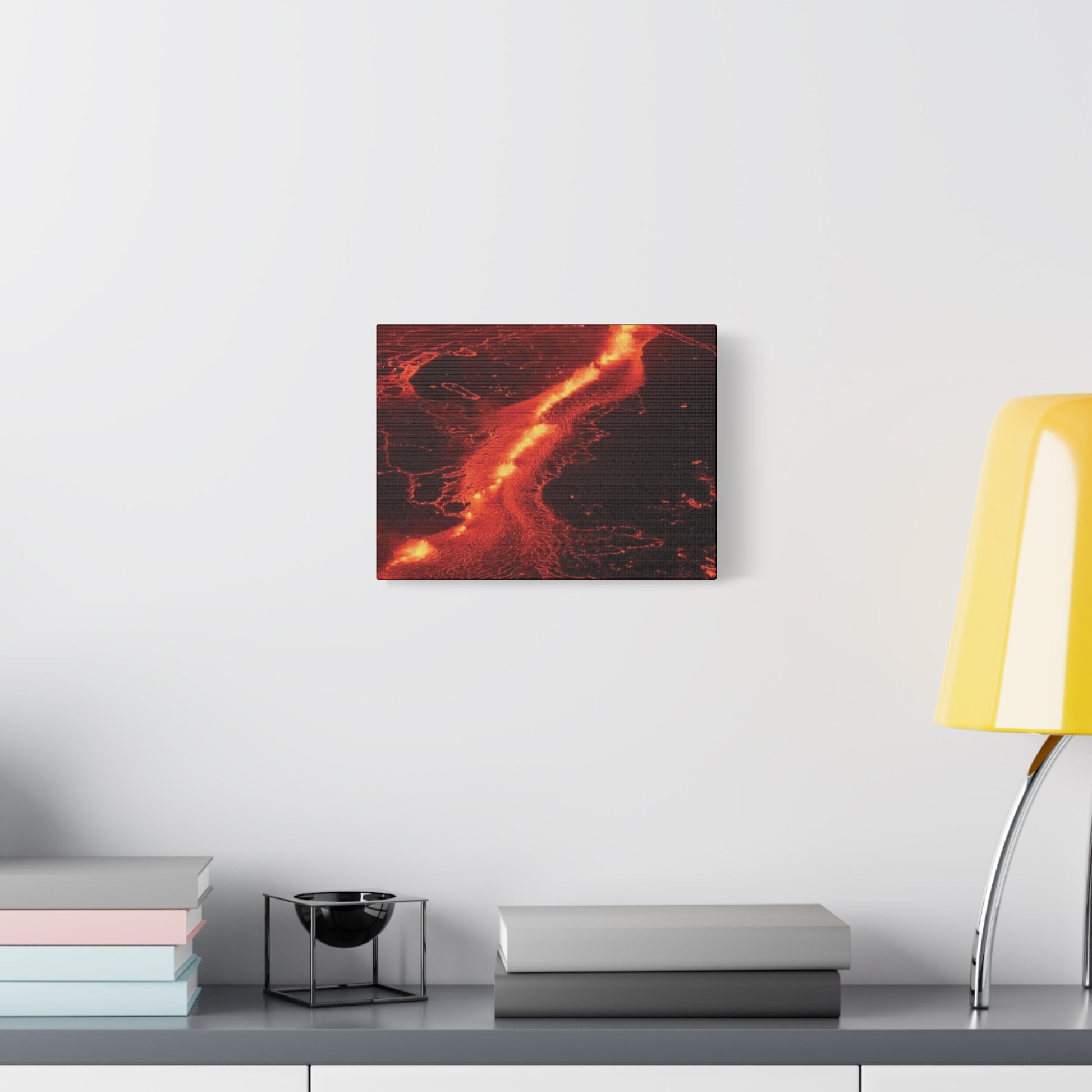 Lava Flow Canvas Wall Art, Modern Home Decor, Unique Gift for Art Lovers, Living Room Decoration