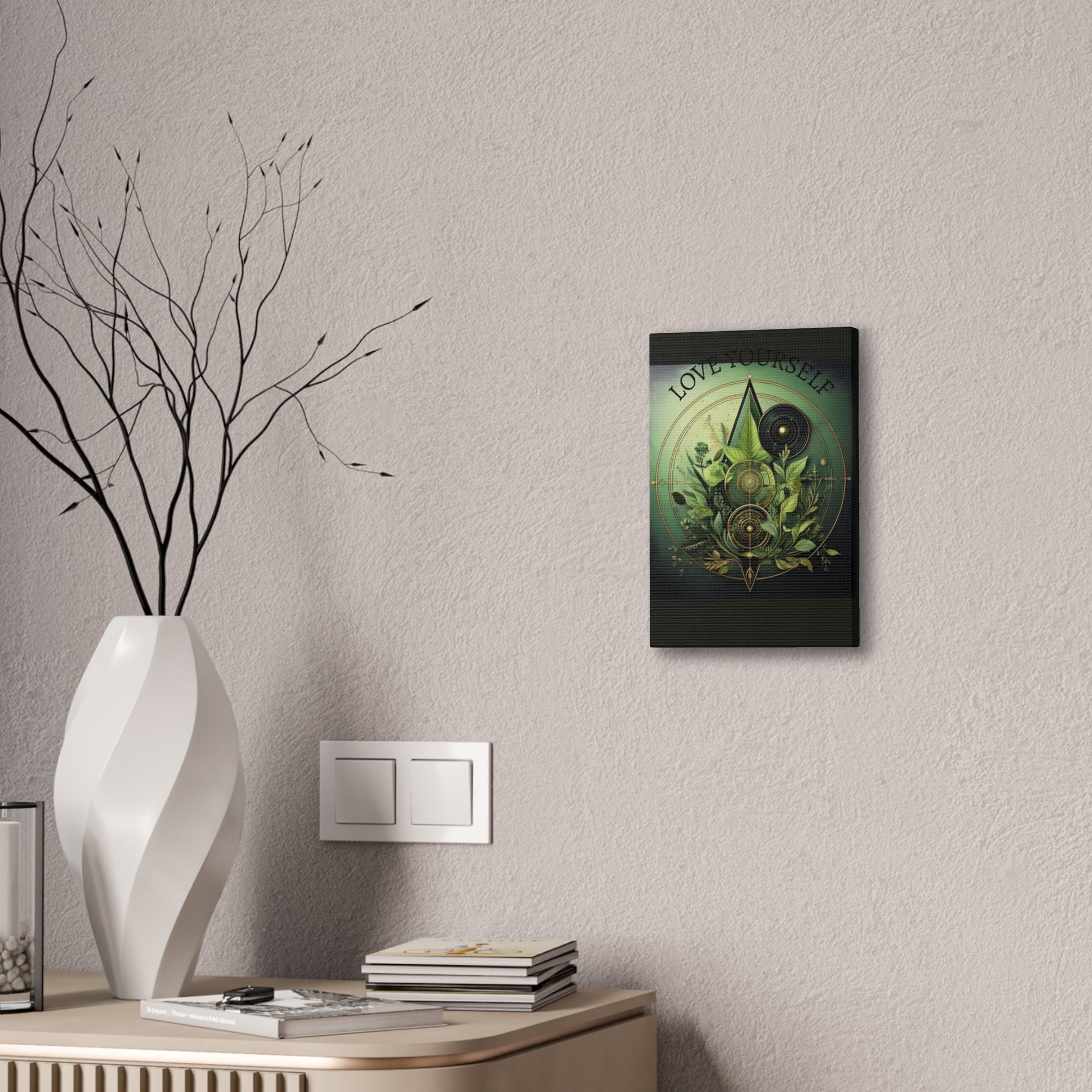 Canvas Art Print, Boho Wall Decor, Greenery Artwork, Nature Inspired Decor, Gift for Plant Lovers