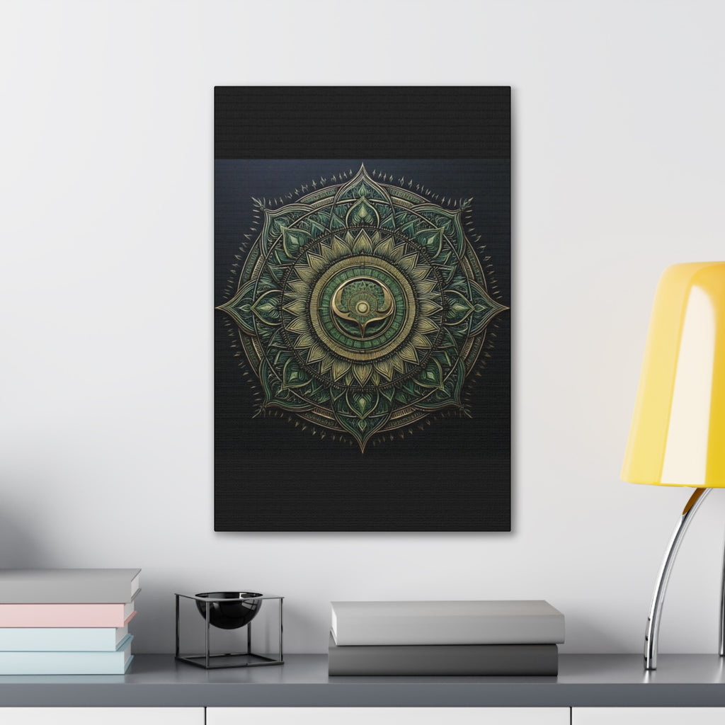 Bohemian Decor Wall Art Canvas, Mandala Artwork, Home Decor Gift, Meditation Room Decoration, Unique Gift for Yoga Lovers